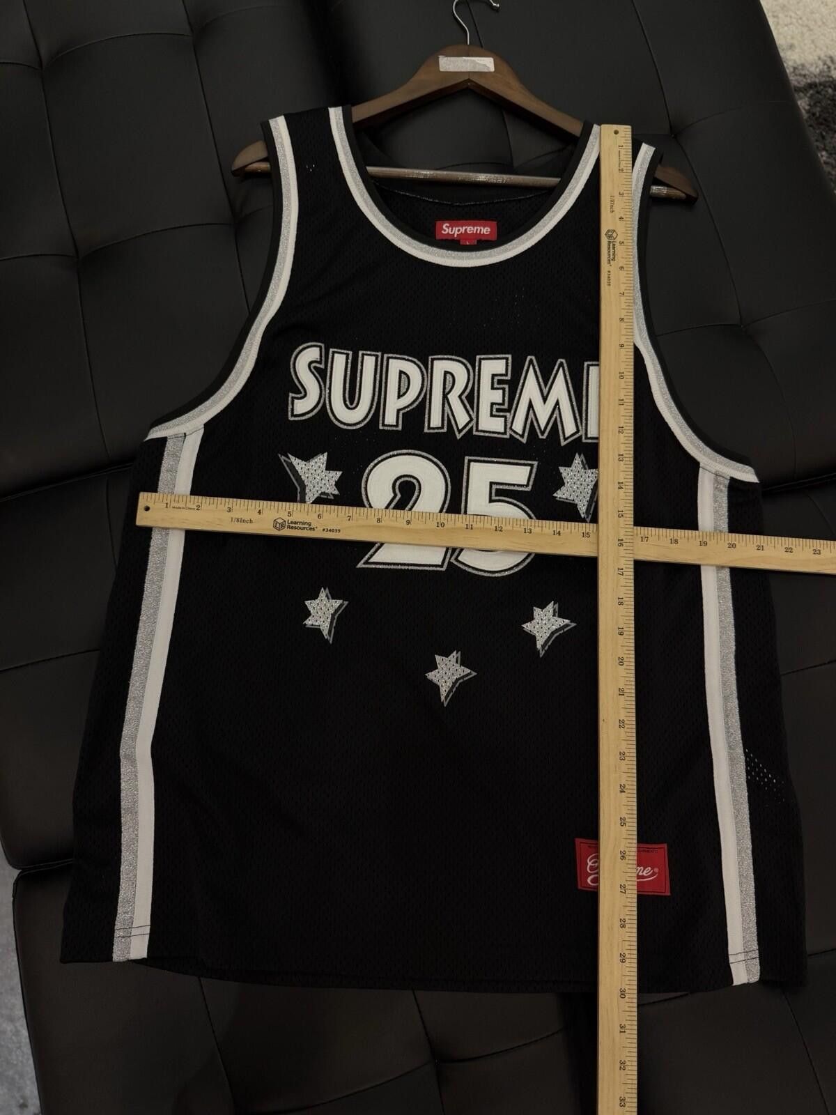 Supreme Supreme "All Star" Basketball Jersey (SS25) (Black) (Large) Size US L / EU 52-54 / 3 - 5 Thumbnail