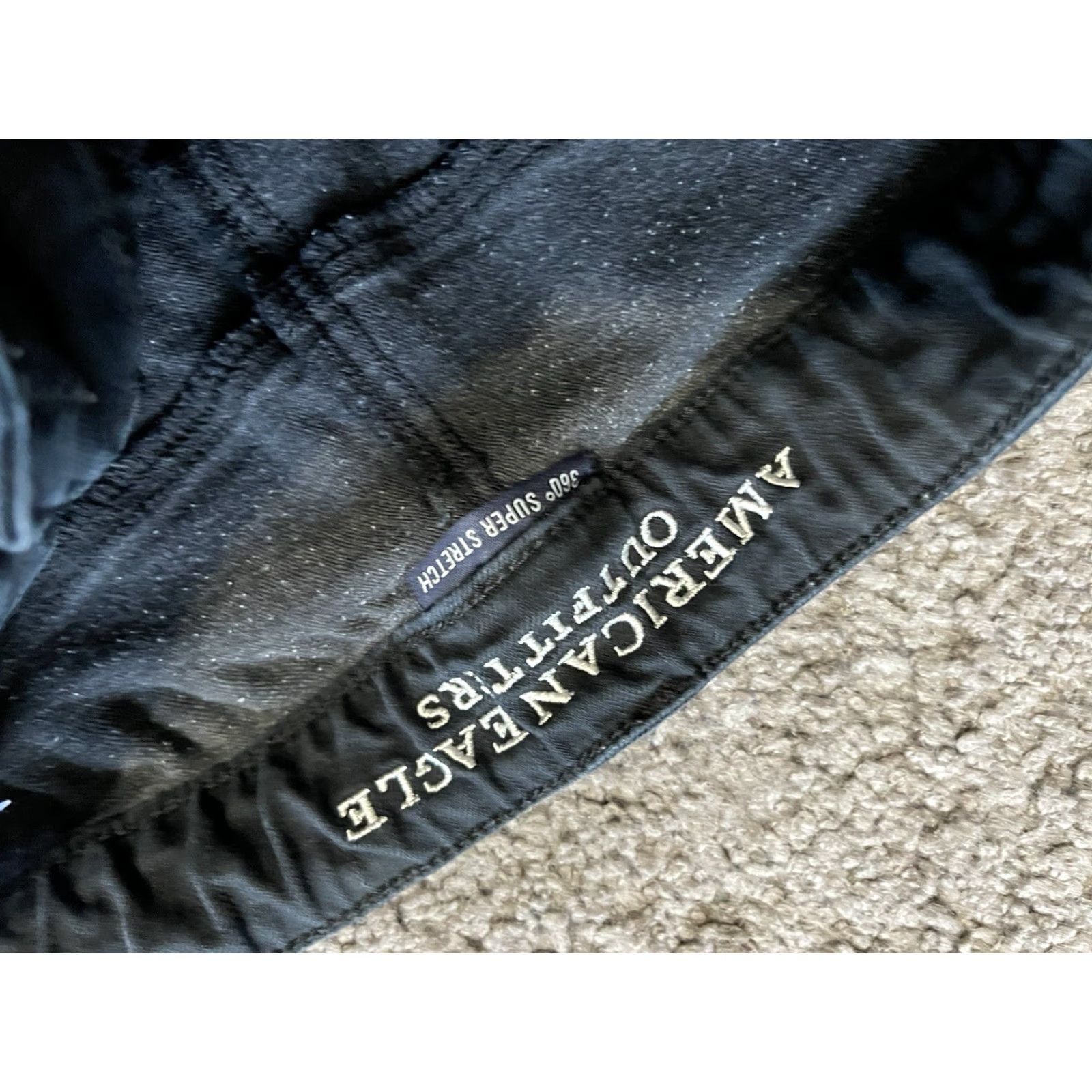 American Eagle Outfitters American Eagle Black 360 Super Stretch Hi-Rise Jegging Pants Size 6 Short Women Size 28" / US 6 / IT 42 - 5 Thumbnail