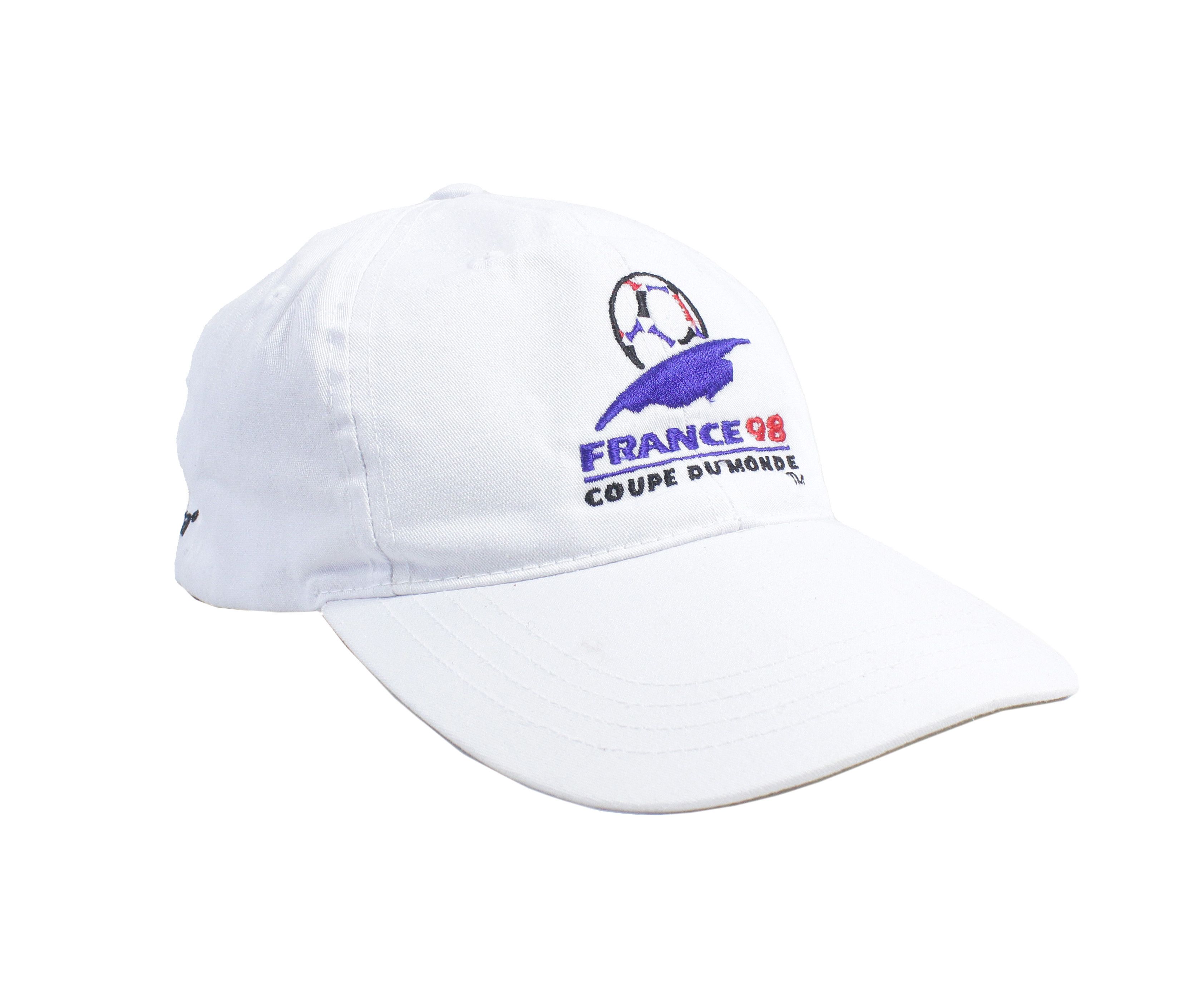Vintage France Coupe du Monde 1998 FIFA Logo Cap Size ONE SIZE - 1 Thumbnail