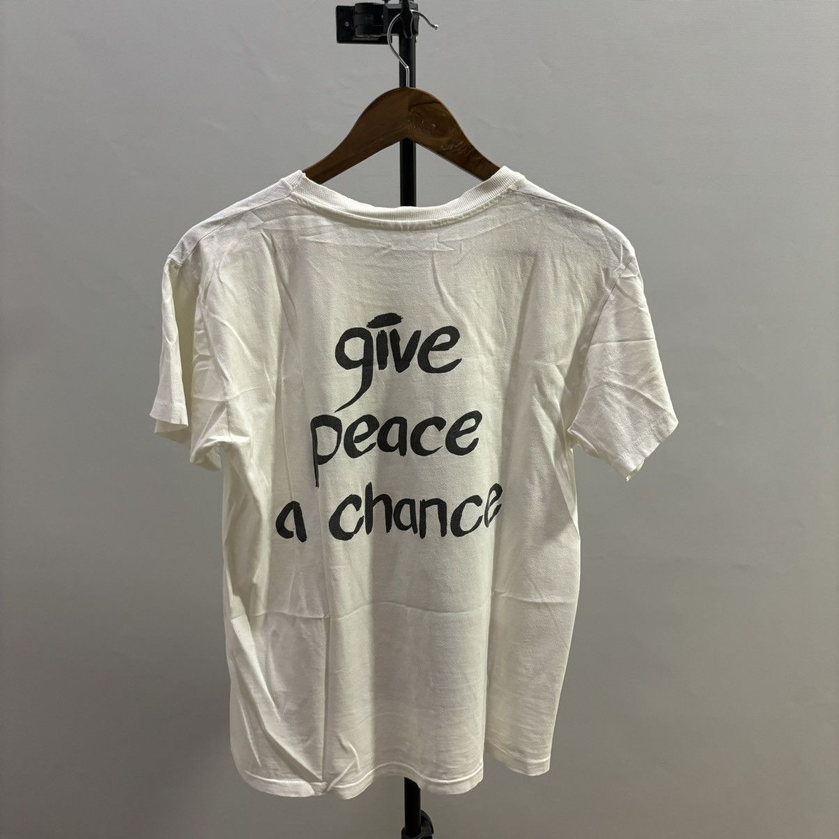 Band Tees × Vintage Vintage John Lennon Shirt Give Peace A Chance Imagine Size US S / EU 44-46 / 1 - 4 Thumbnail