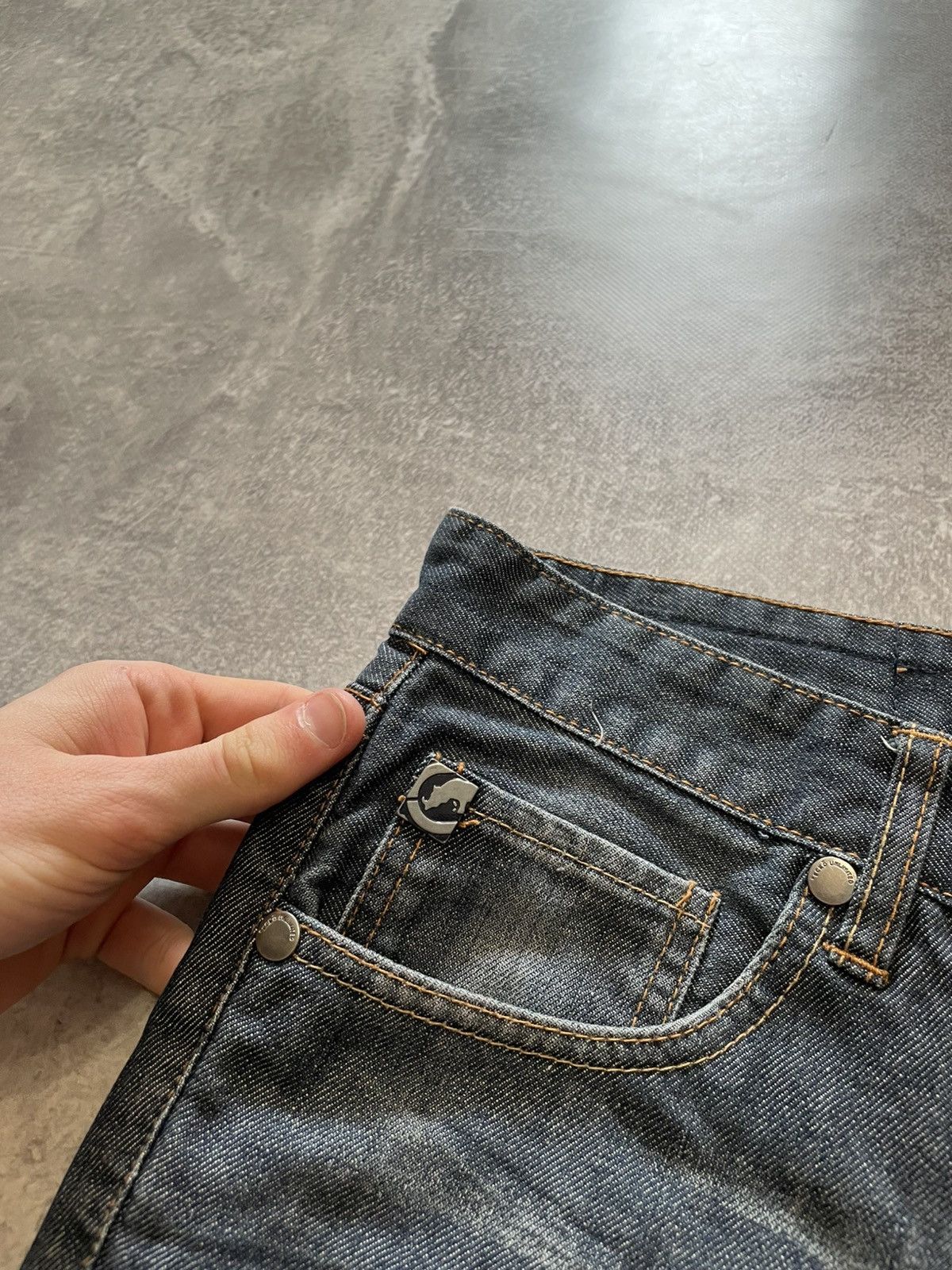Ecko Unltd. × Vintage Vintage Ecko Unltd. Embroidered Logo Rap Denim Shorts Size US 30 / EU 46 - 7 Thumbnail