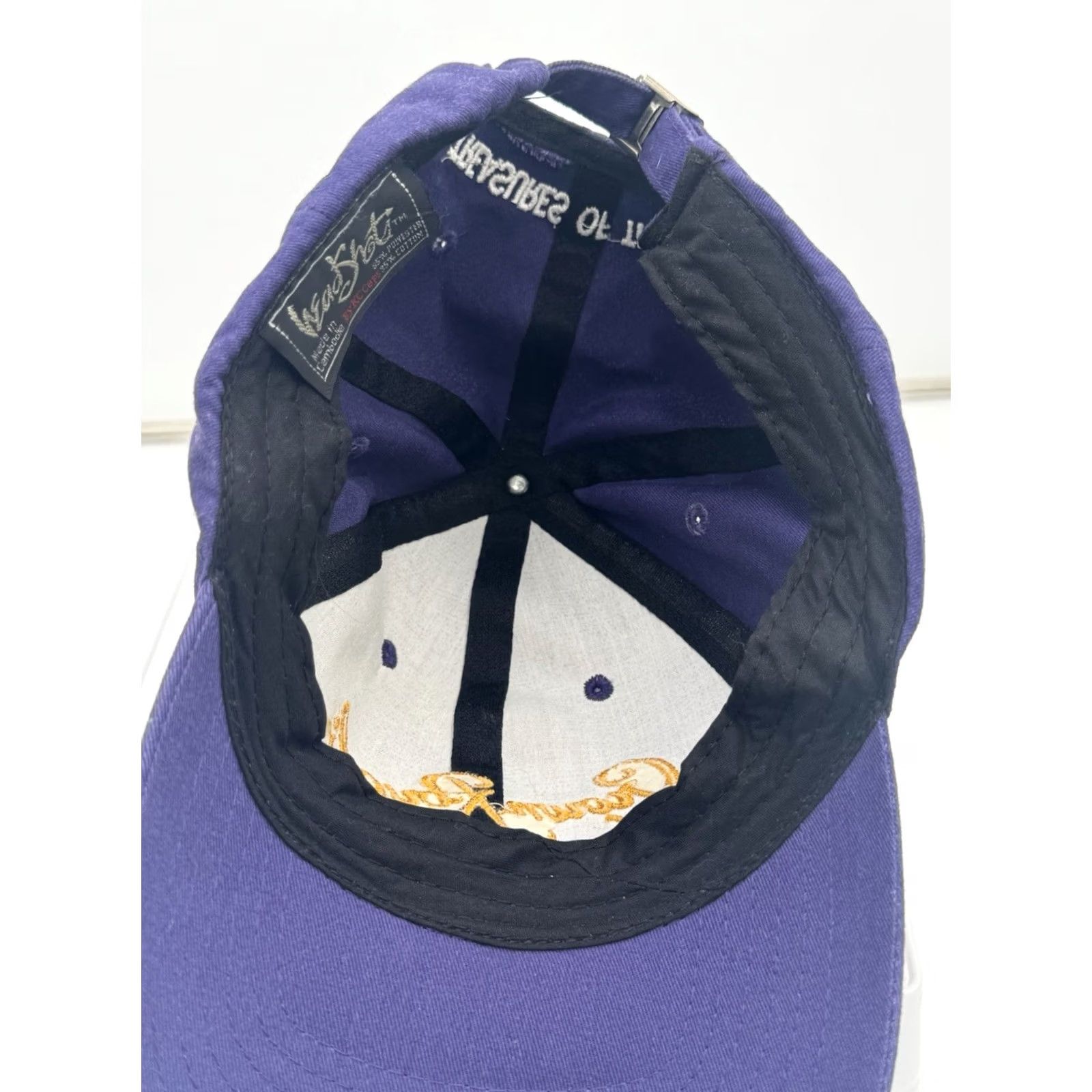 Vintage Crown Royal Baseball Cap Hat Purple Adjustable Solid Men Splitback Wrapback One-Size Cap Size ONE SIZE - 5 Thumbnail