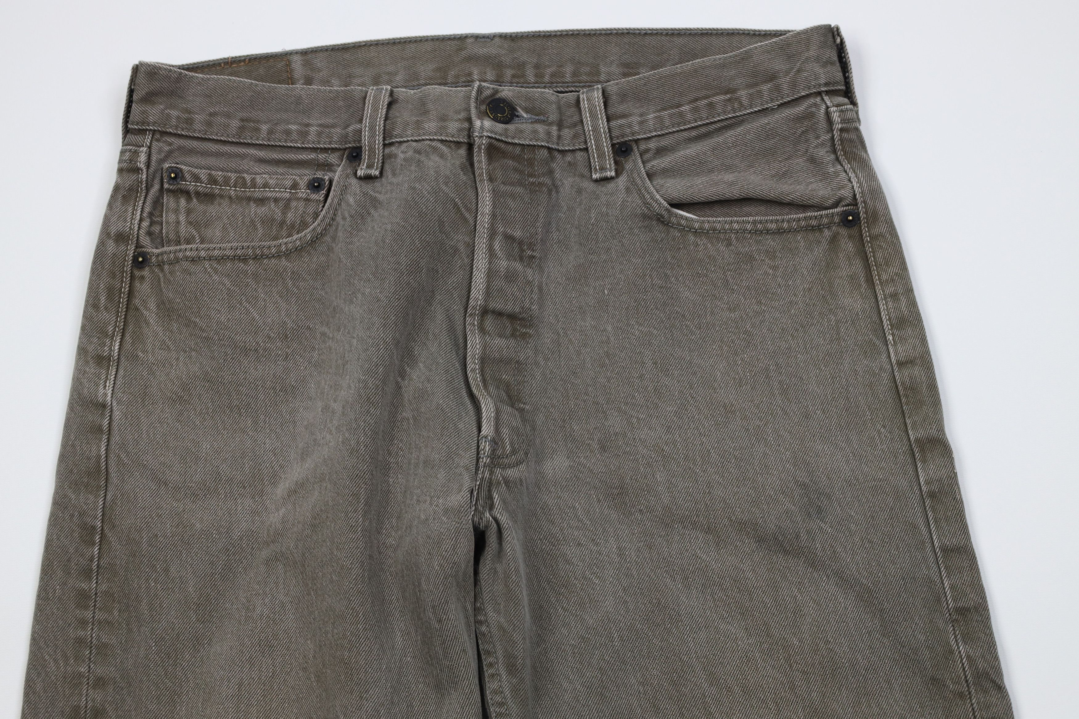 Levi's Vintage Y2K Levis 501xx Button Fly Original Fit Jeans Green Size US 34 / EU 50 - 2 Thumbnail