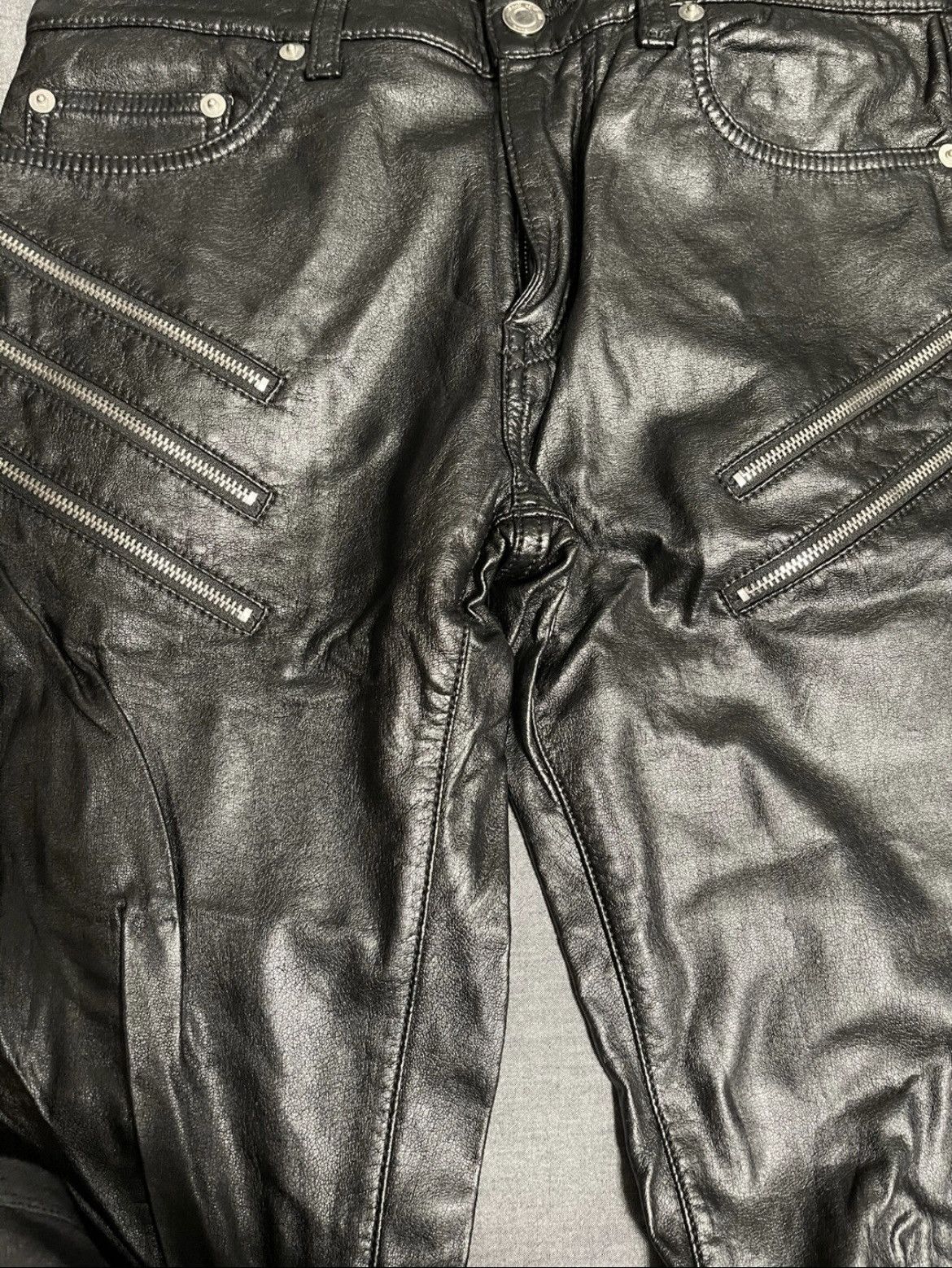 Saint Laurent Paris Saint Laurent waxed Biker Pants Size US 28 / EU 44 - 2 Thumbnail