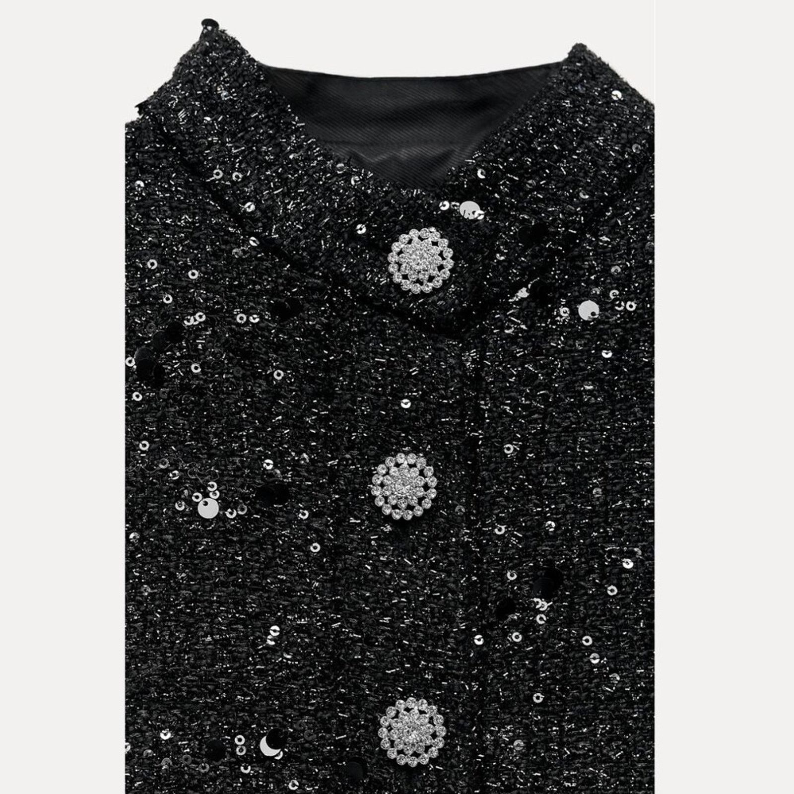 Zara ZARA Textured A-Line Dress Size L / US 10 / IT 46 - 9 Thumbnail