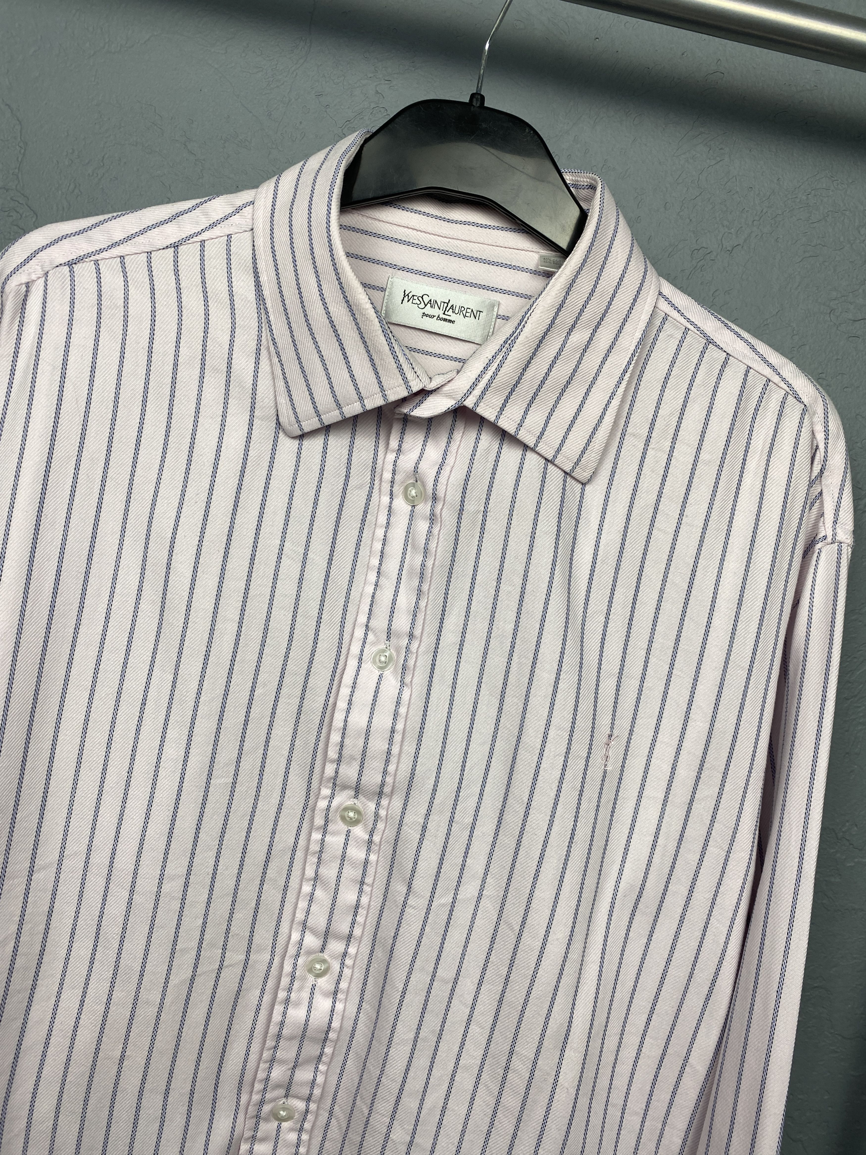 Yves Saint Laurent Yves Saint Laurent YSL Mens Long Sleeve Shirt on cufflinks Size US XL / EU 56 / 4 - 2 Thumbnail