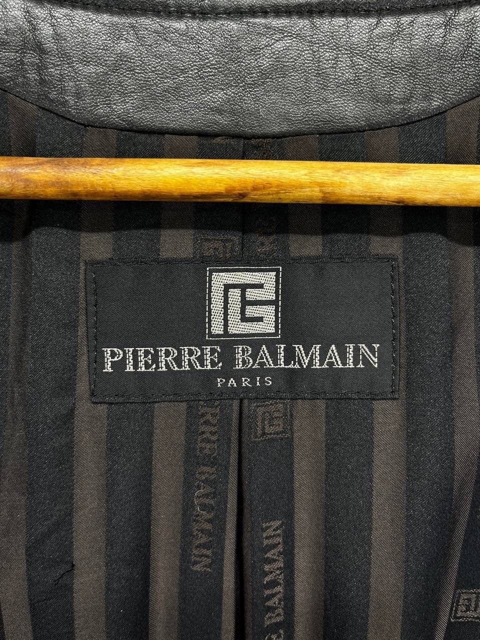 Pierre Balmain Vintage Pierre Balmain Luxury Button Up Leather Jacket Size M / US 6-8 / IT 42-44 - 9 Thumbnail