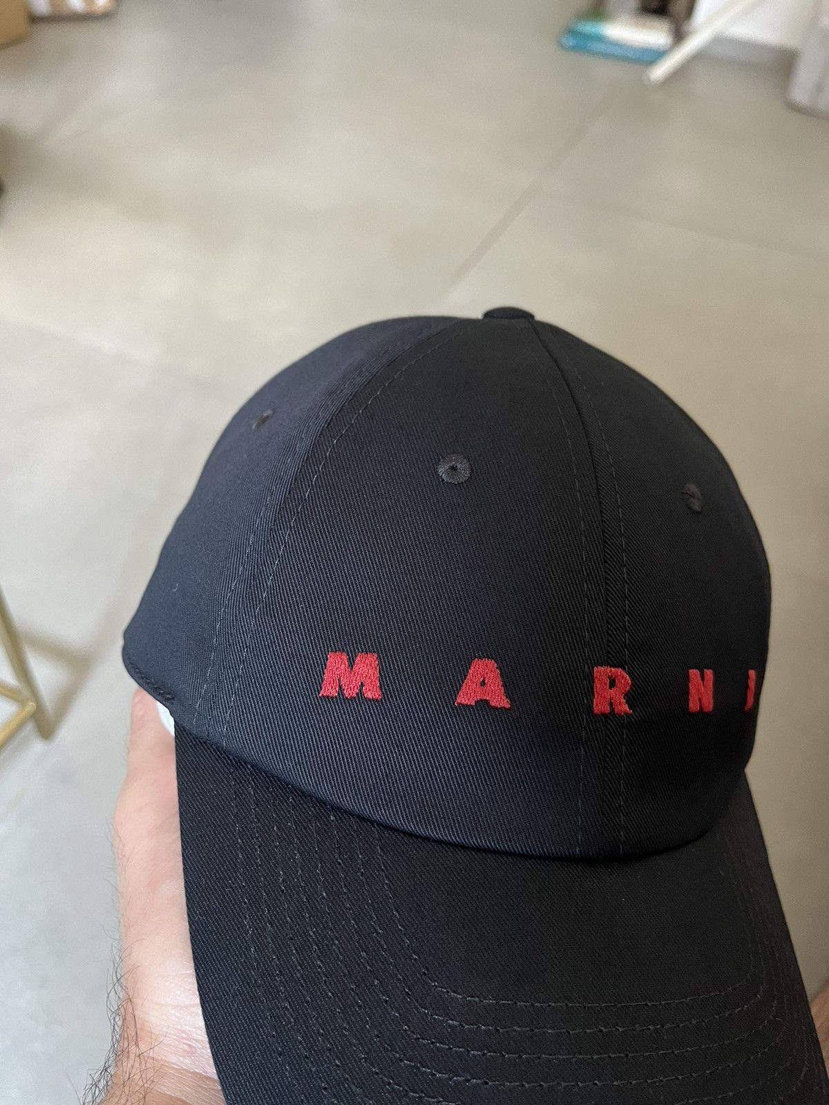 Marni MARNI cotton gabardine logo cap Size ONE SIZE - 6 Thumbnail