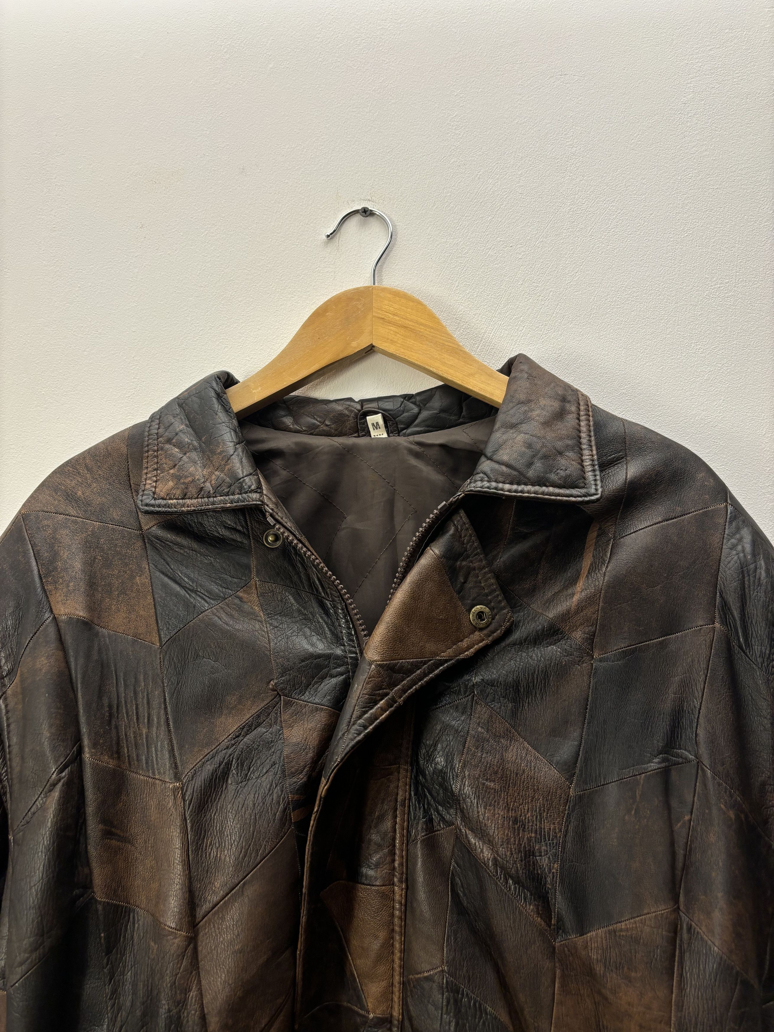 Vintage Vintage Patchwork Leather Jacket Size US M / EU 48-50 / 2 - 3 Thumbnail