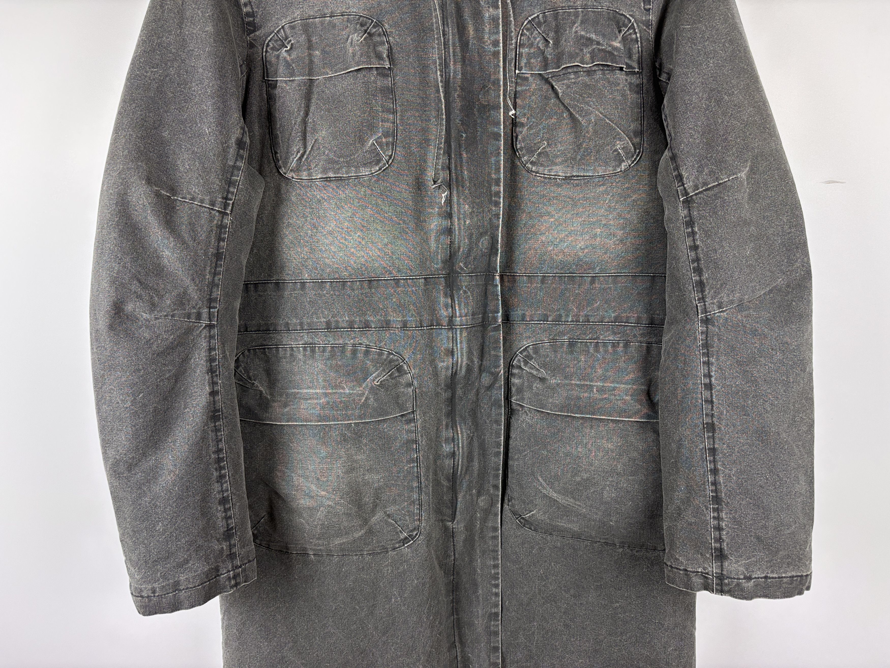 Sandro Womens Sandro Cotton Parka Jacket Fur Hood Gray Size T2 Size S / US 4 / IT 40 - 3 Thumbnail