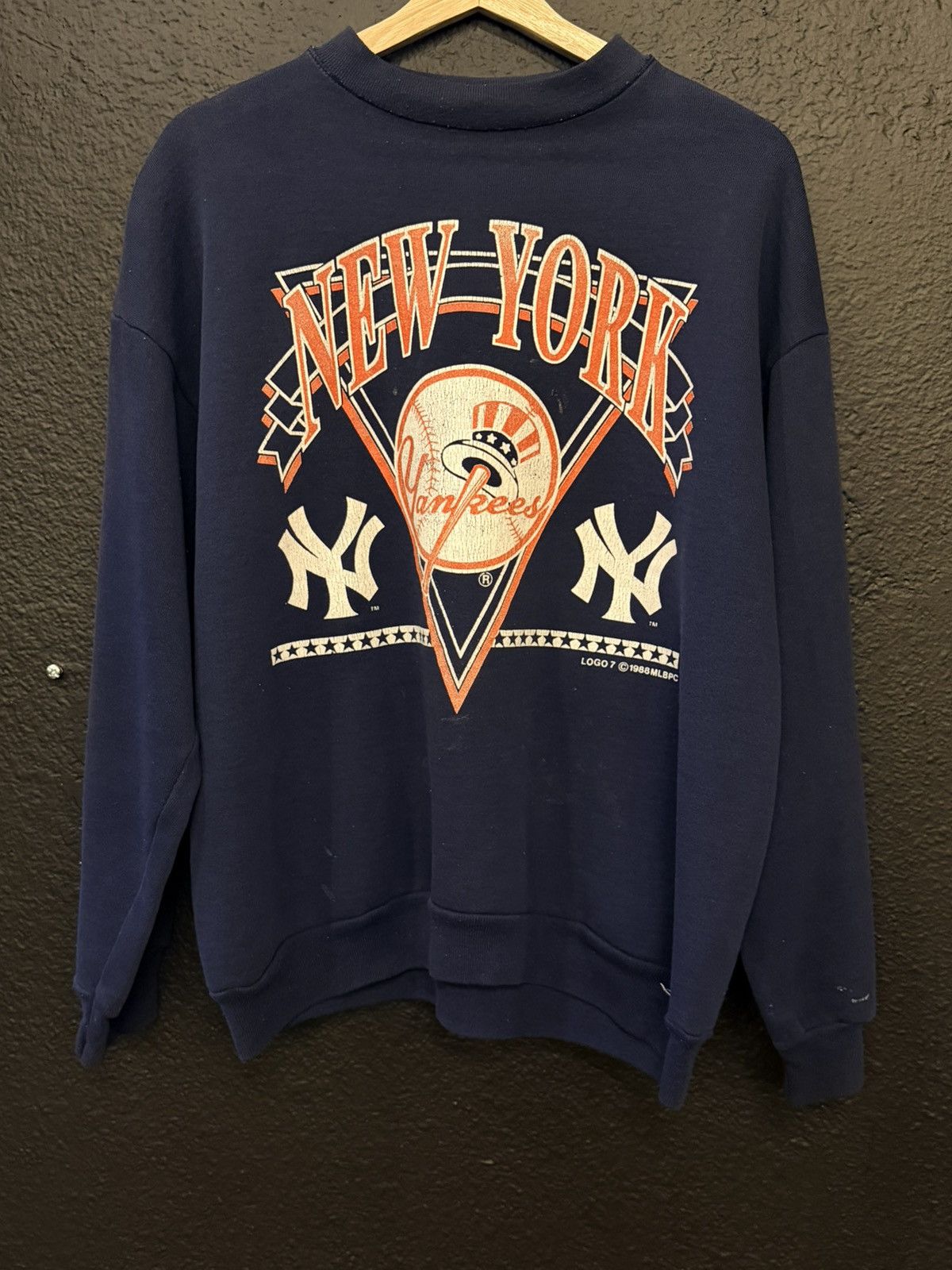 Vintage Vintage ny yankees Crewneck Size US L / EU 52-54 / 3 - 1 Thumbnail