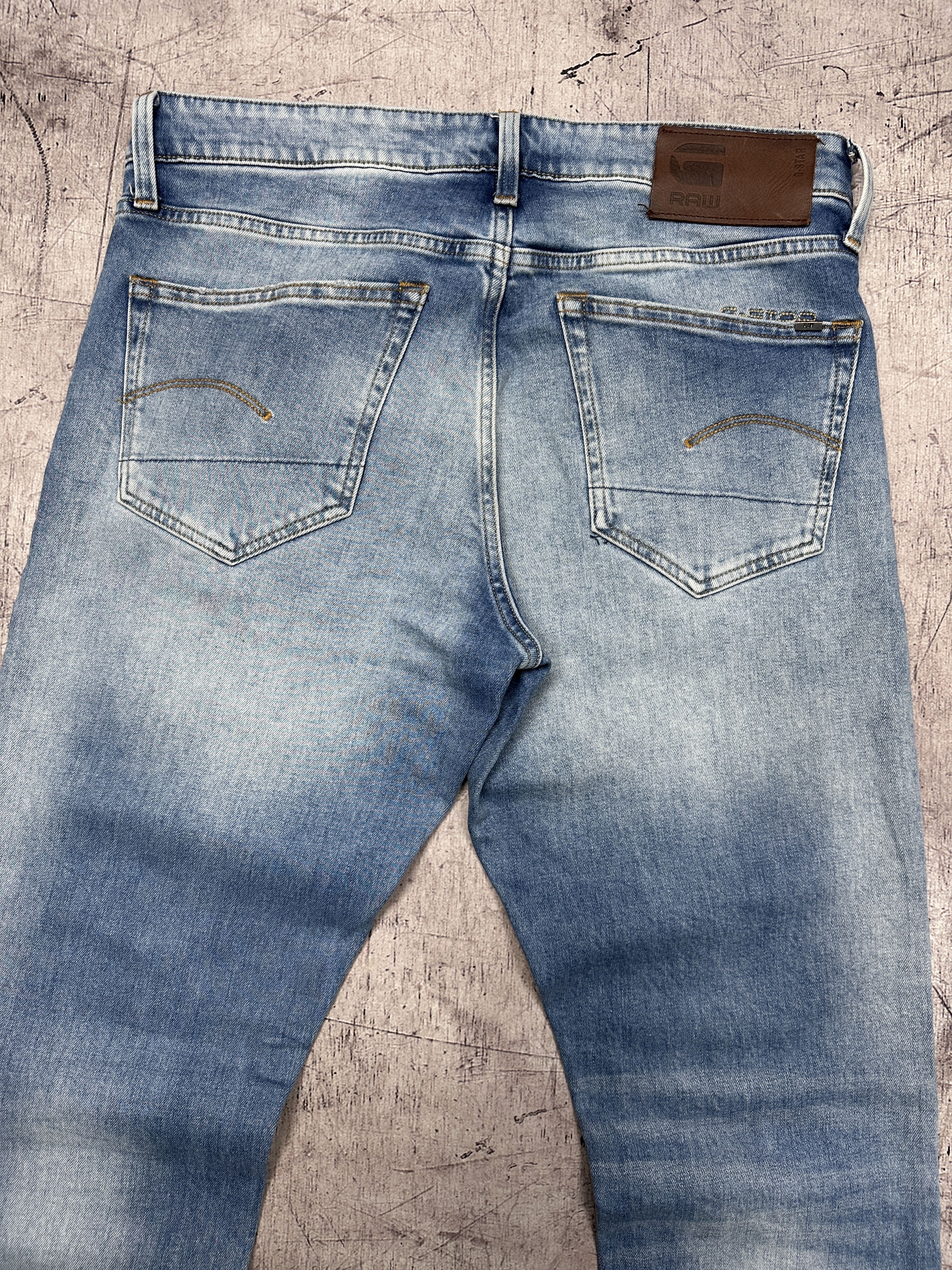 G-Star G Star Raw 3301 Straight Tapered Mens Denim Pants Jeans Size US 31 - 7 Thumbnail