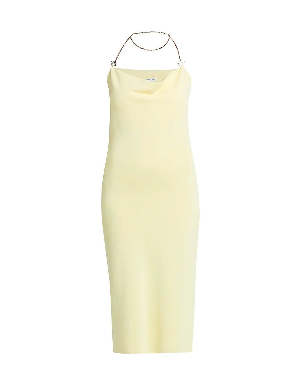 Bottega Veneta o1y0725 Midi Dress in Pastel Yellow Size S / US 4 / IT 40 - 1 Thumbnail