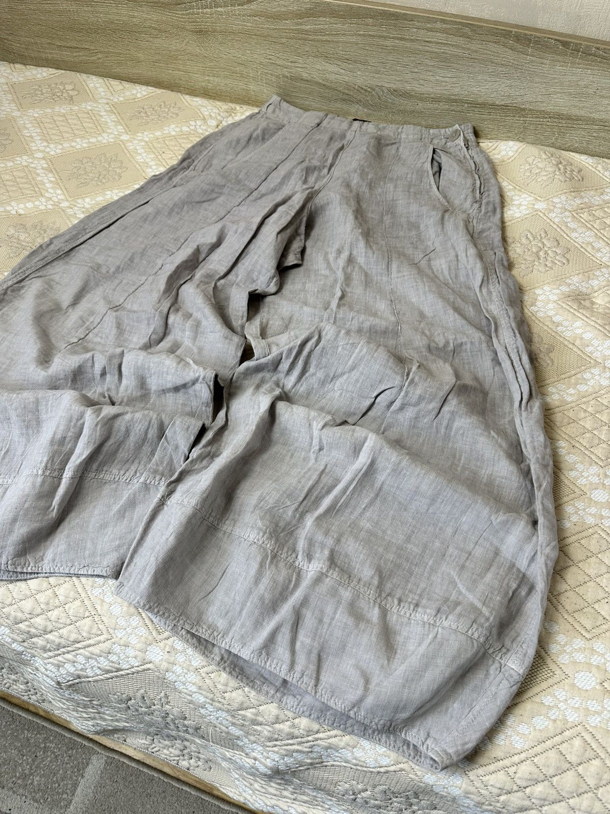 OSKA 🔥 OSKA Vintage Wide Oversize Linen Pants Trousers Y2K Size 27" / US 4 / IT 40 - 3 Thumbnail