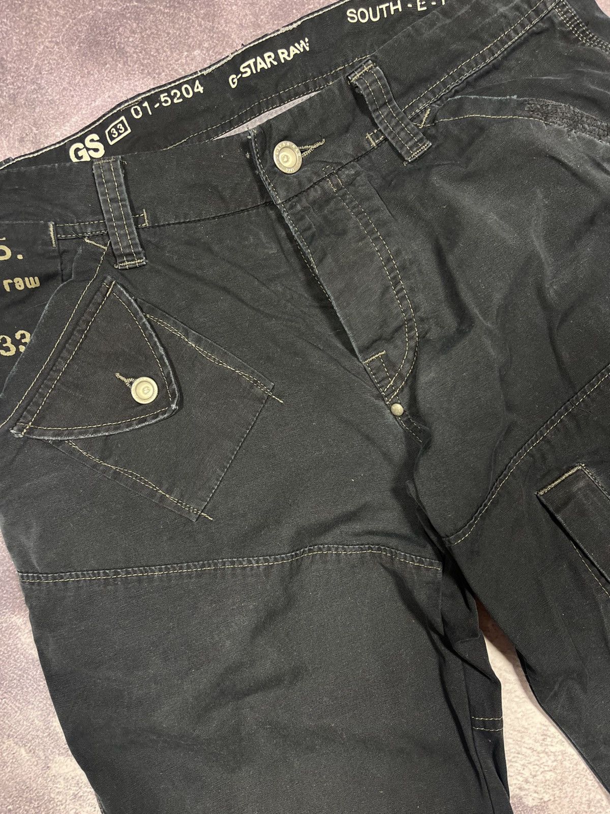 G-Star G-Star RAW Multi-Pocket Cargo Pants Denim Streetwear Y2K Size US 31 - 8 Thumbnail