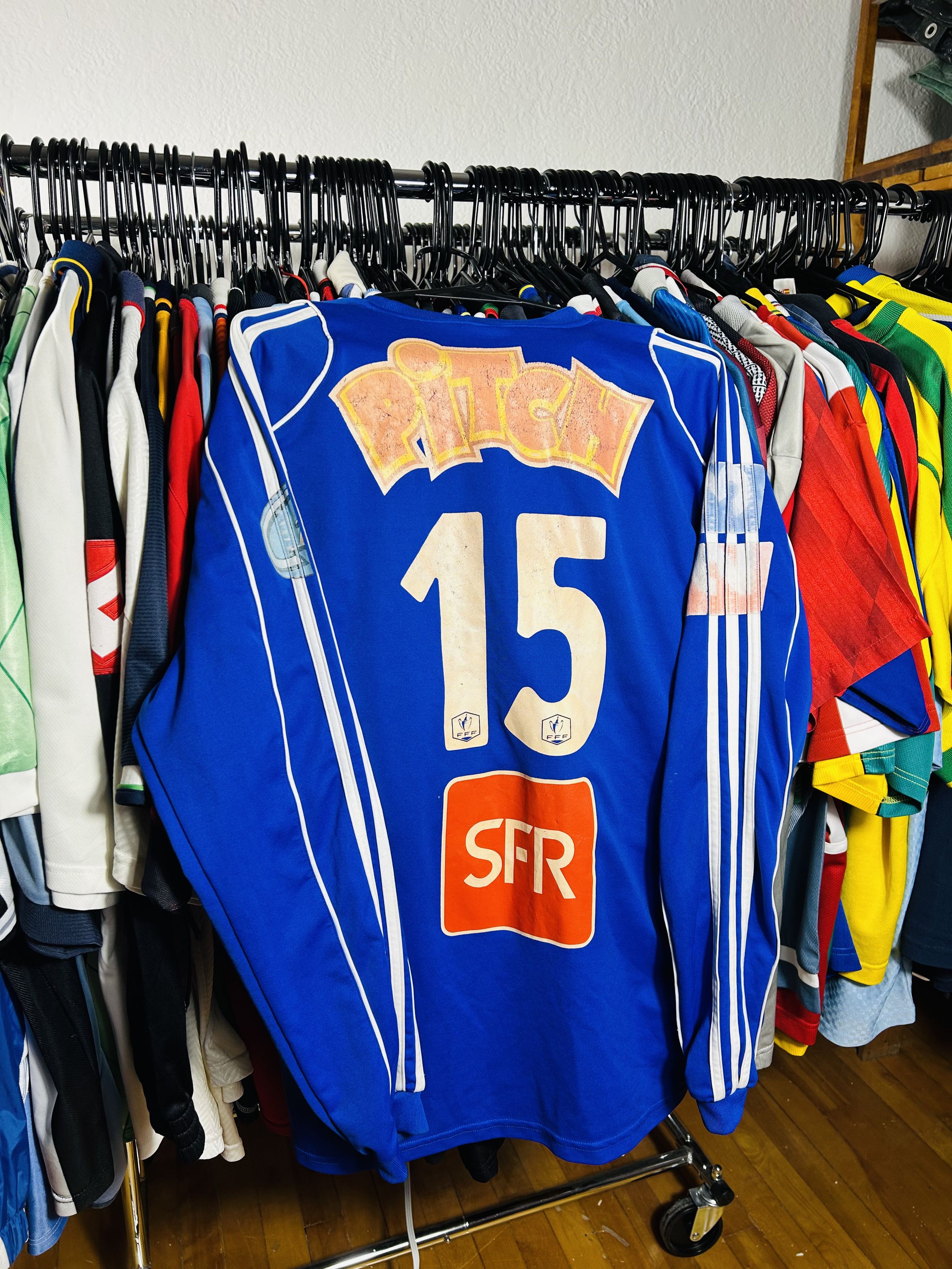 Adidas Coupe De France Match Worn Jersey Size US XL / EU 56 / 4 - 2 Thumbnail