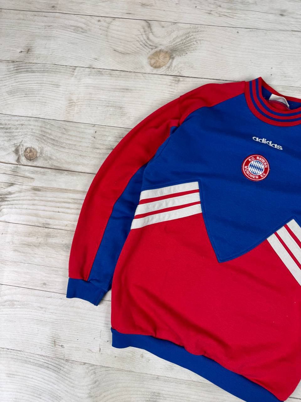 Adidas Vintage Adidas Bayern Munich 90s Sweatshirt Soccer Football Size US S / EU 44-46 / 1 - 5 Thumbnail
