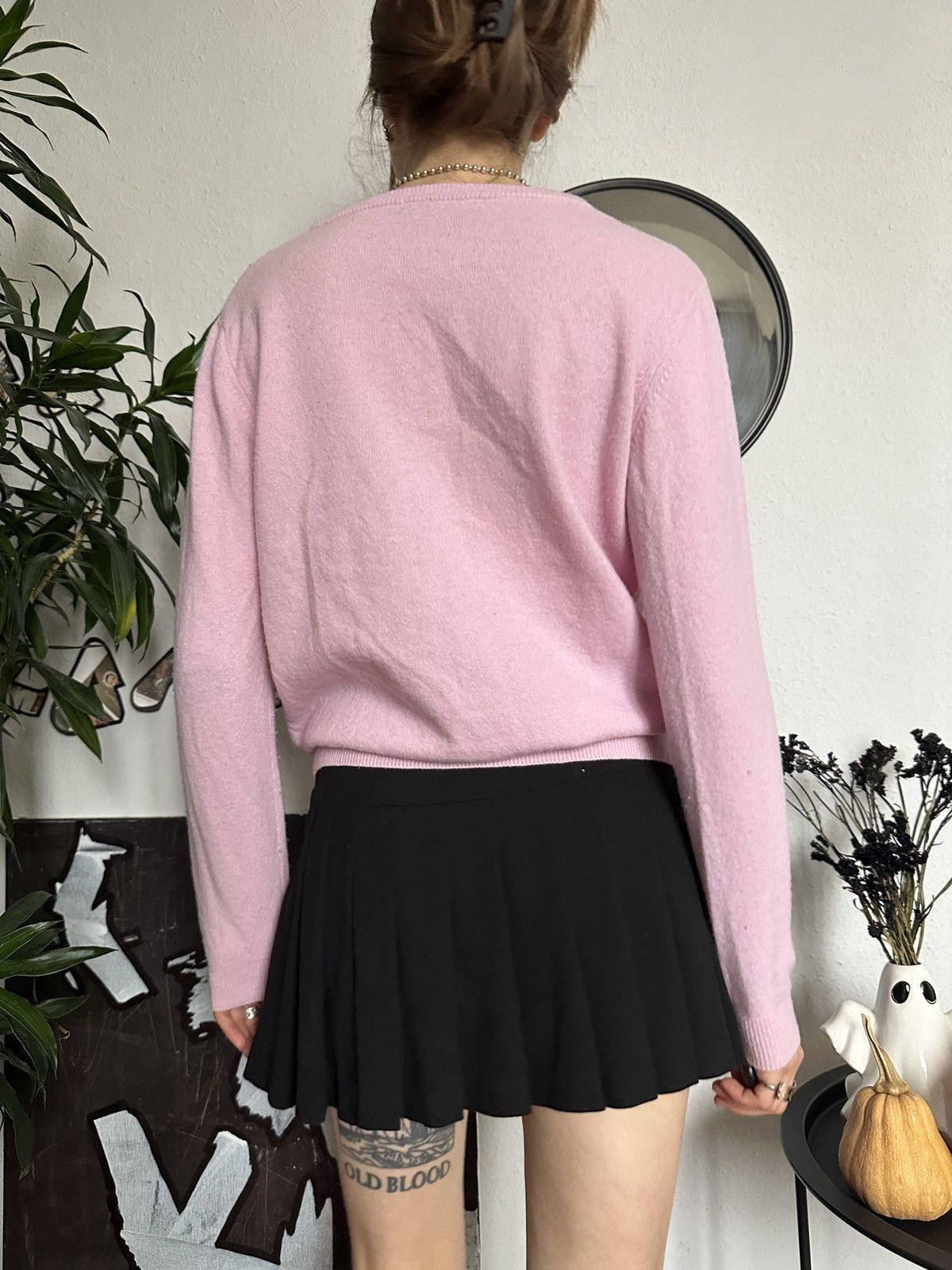 Other Cute Baby Pink Knit Wool Designer Cardigan Size L / US 10 / IT 46 - 7 Thumbnail