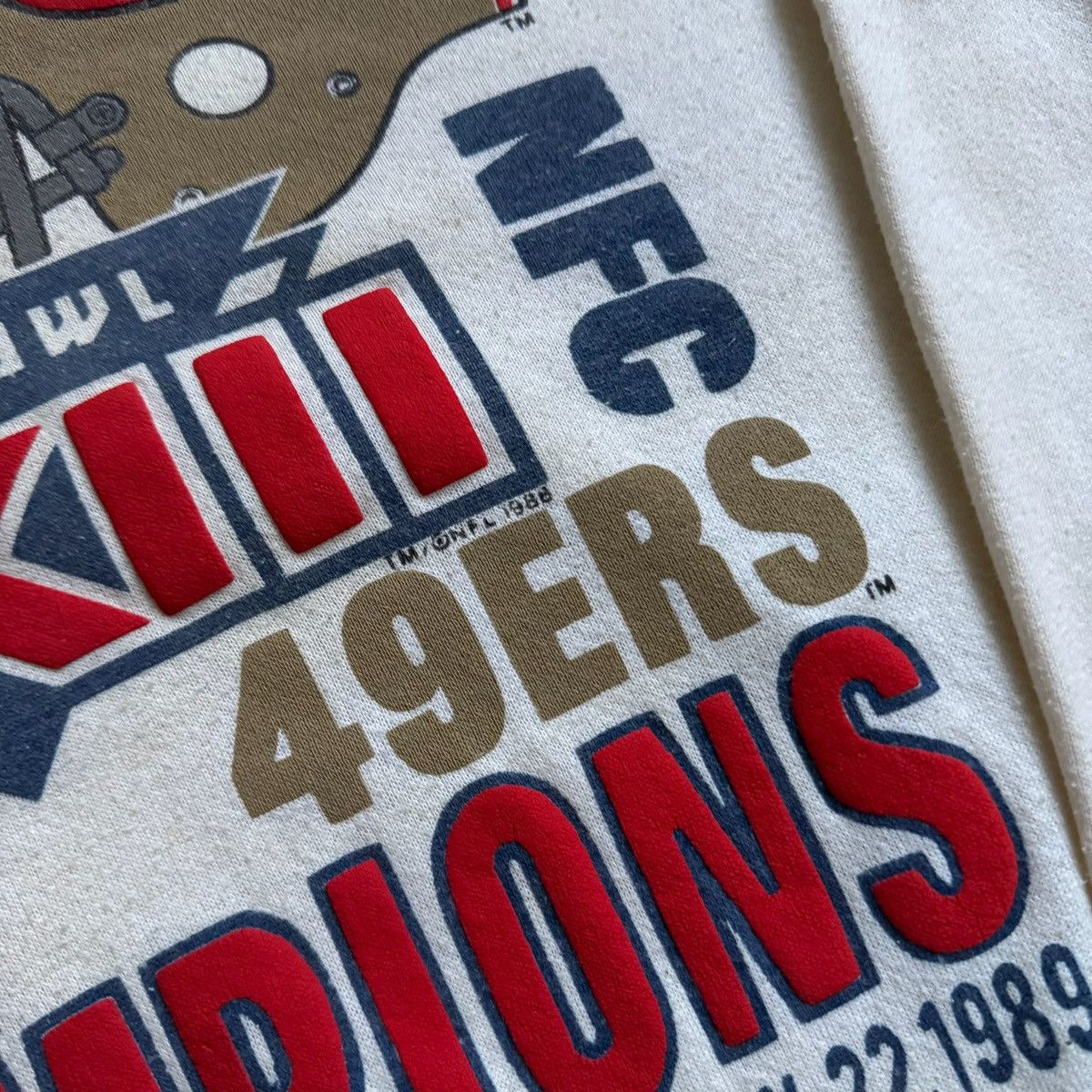 Vintage vintage 1989 49ers vs. Bengals Super Bowl crewneck Size US L / EU 52-54 / 3 - 3 Thumbnail