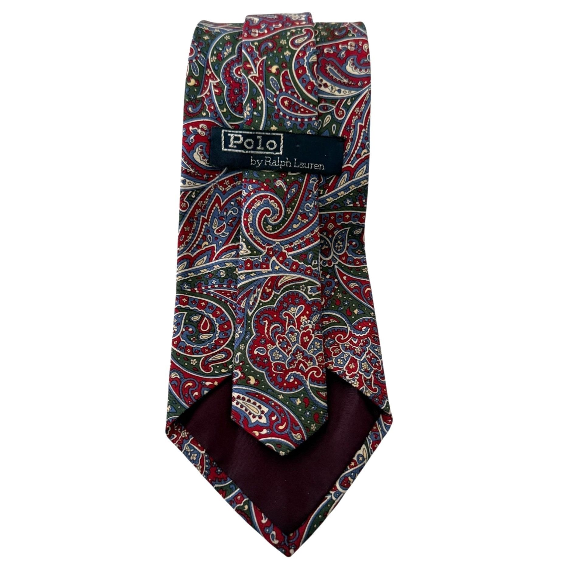 Polo Ralph Lauren Vintage NOS Polo Ralph Lauren Paisley Necktie Silk Hand Made Size ONE SIZE - 8 Thumbnail