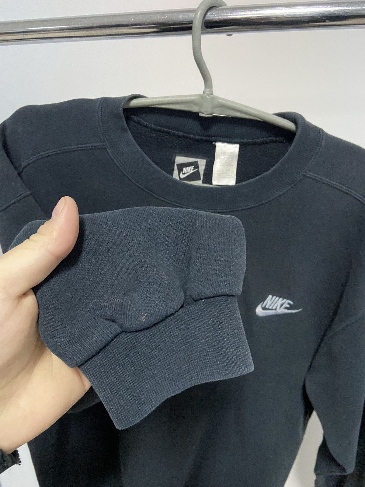 Nike × Vintage Nike Sweatshirt small Logo Vintage 90s Size US S / EU 44-46 / 1 - 7 Thumbnail