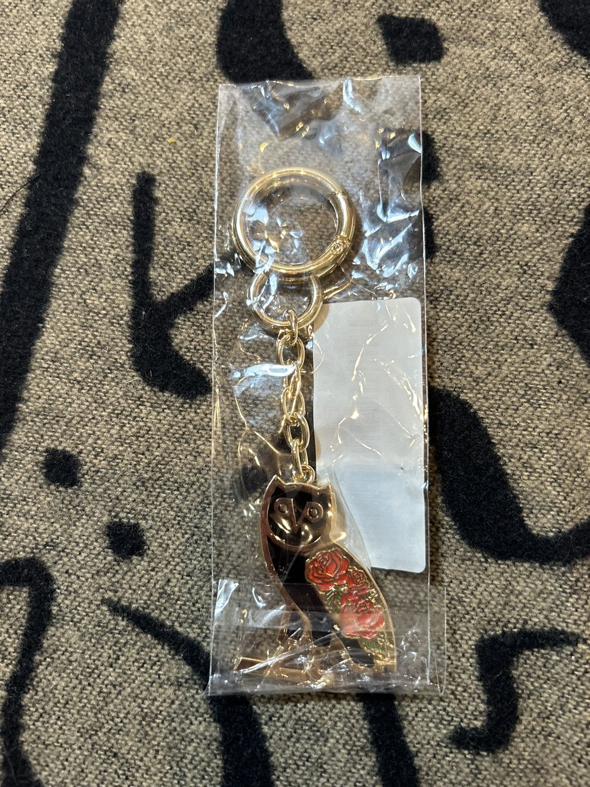 October's Very Own OVO Gold Rose Owl Keychain Size ONE SIZE - 3 Thumbnail
