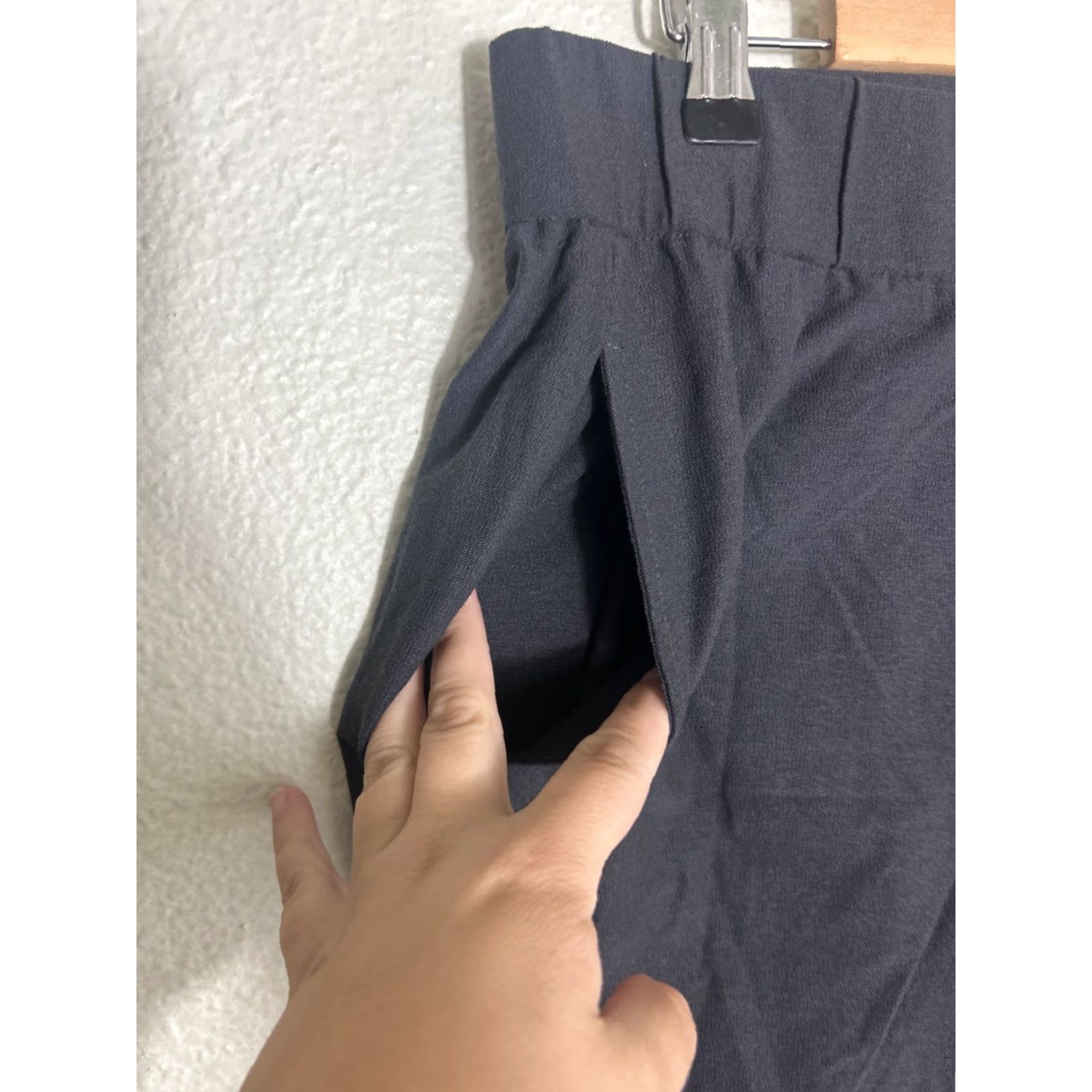 Eileen Fisher EILEEN FISHER Womens Pants Small Black Pull On Cropped Ponte Stretch Capsule Size 28" / US 6 / IT 42 - 5 Thumbnail