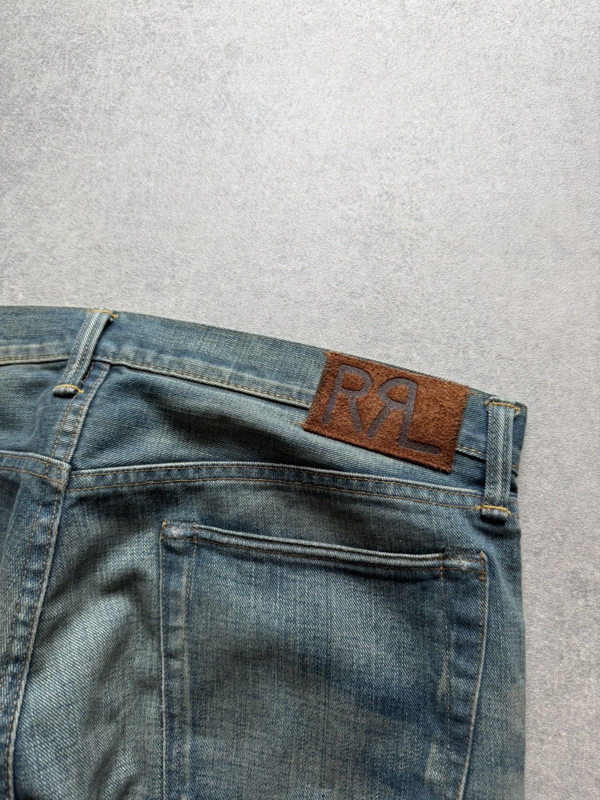 RRL Ralph Lauren Vintage Jeans Double Ralph Lauren Japan Selvedge Denim rare Size US 36 / EU 52 - 13 Thumbnail