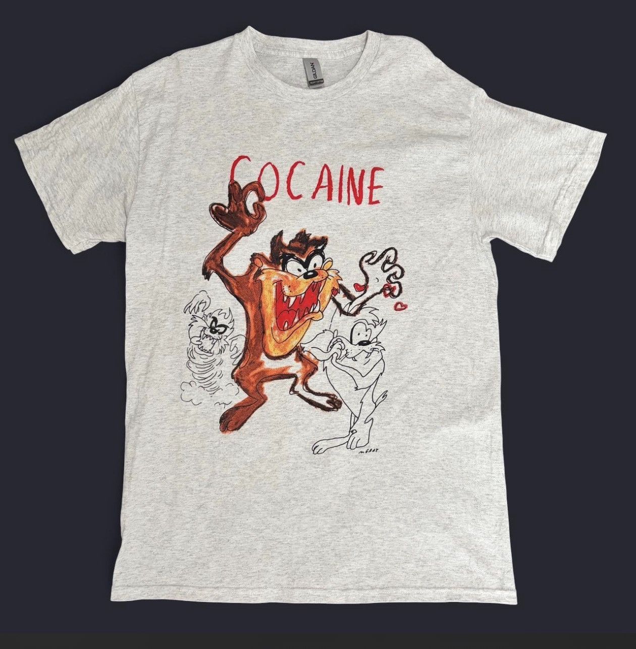 Other Taz Tasmanian Devil Graphic Gray Cotton T-Shirt Men’s Size M Size US M / EU 48-50 / 2 - 1 Thumbnail