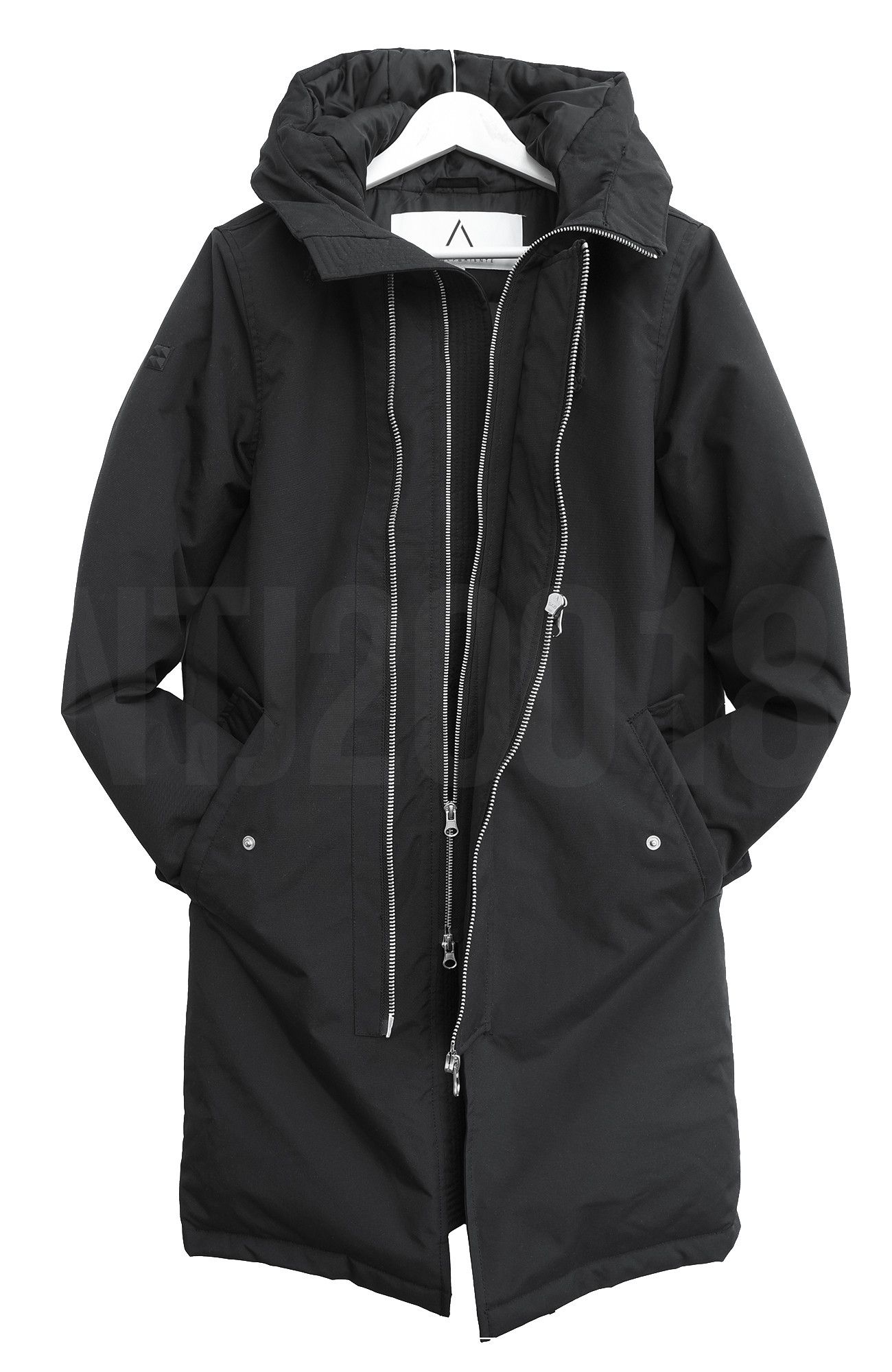 Other Serge Pariente Men's Zip Biker Padded Parka Coat Size US S / EU 44-46 / 1 - 2 Thumbnail