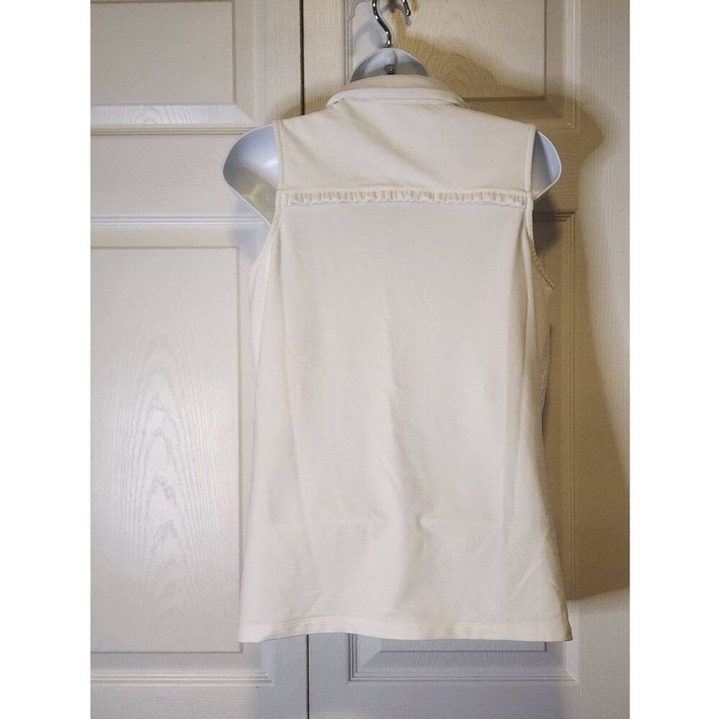 Chicos Chico's White Polo Size S / US 4 / IT 40 - 4 Thumbnail
