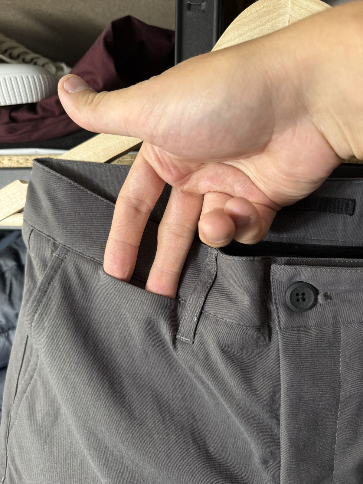Norse Projects Norse Projects Technical Trousers Dark Grey Slim Fit Pants Size US 28 / EU 44 - 6 Thumbnail