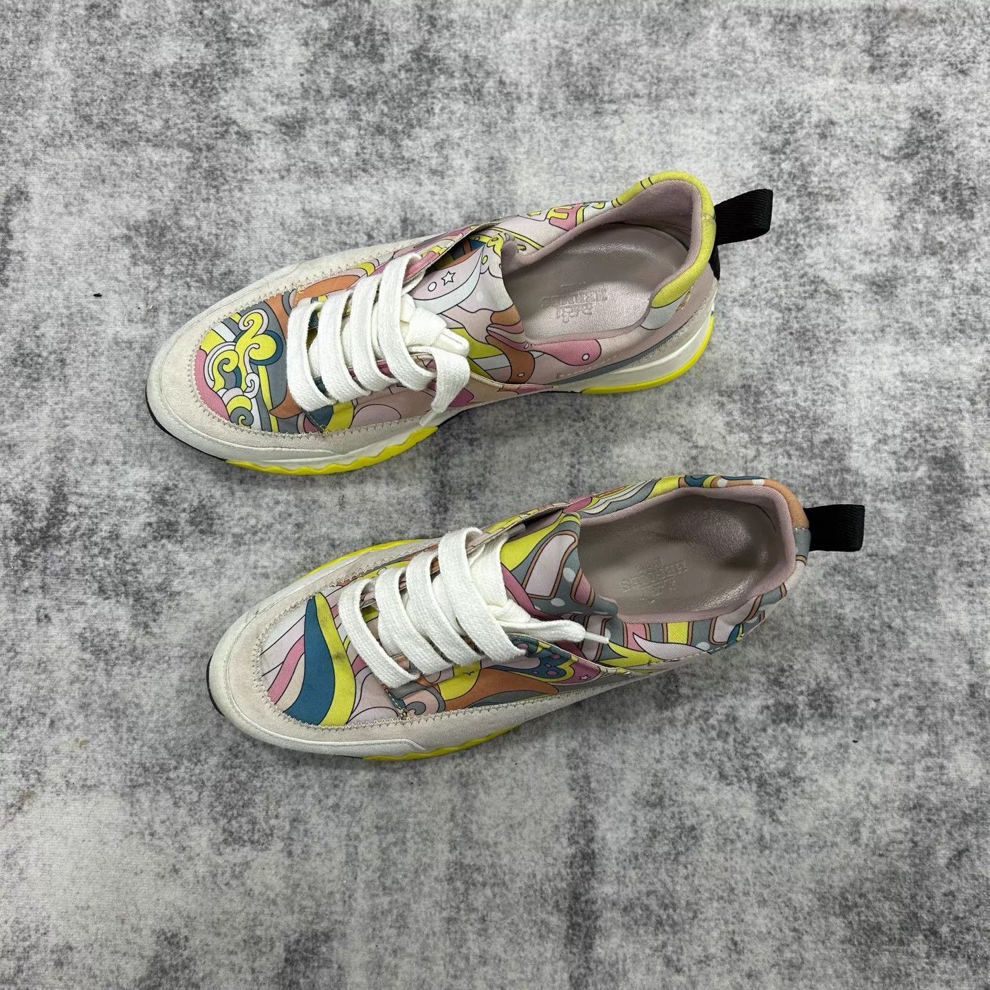 Hermes Hermes 99 New Rainbow Print Sneakers Women's 36 Size US 5.5 / IT 35.5 - 2 Thumbnail