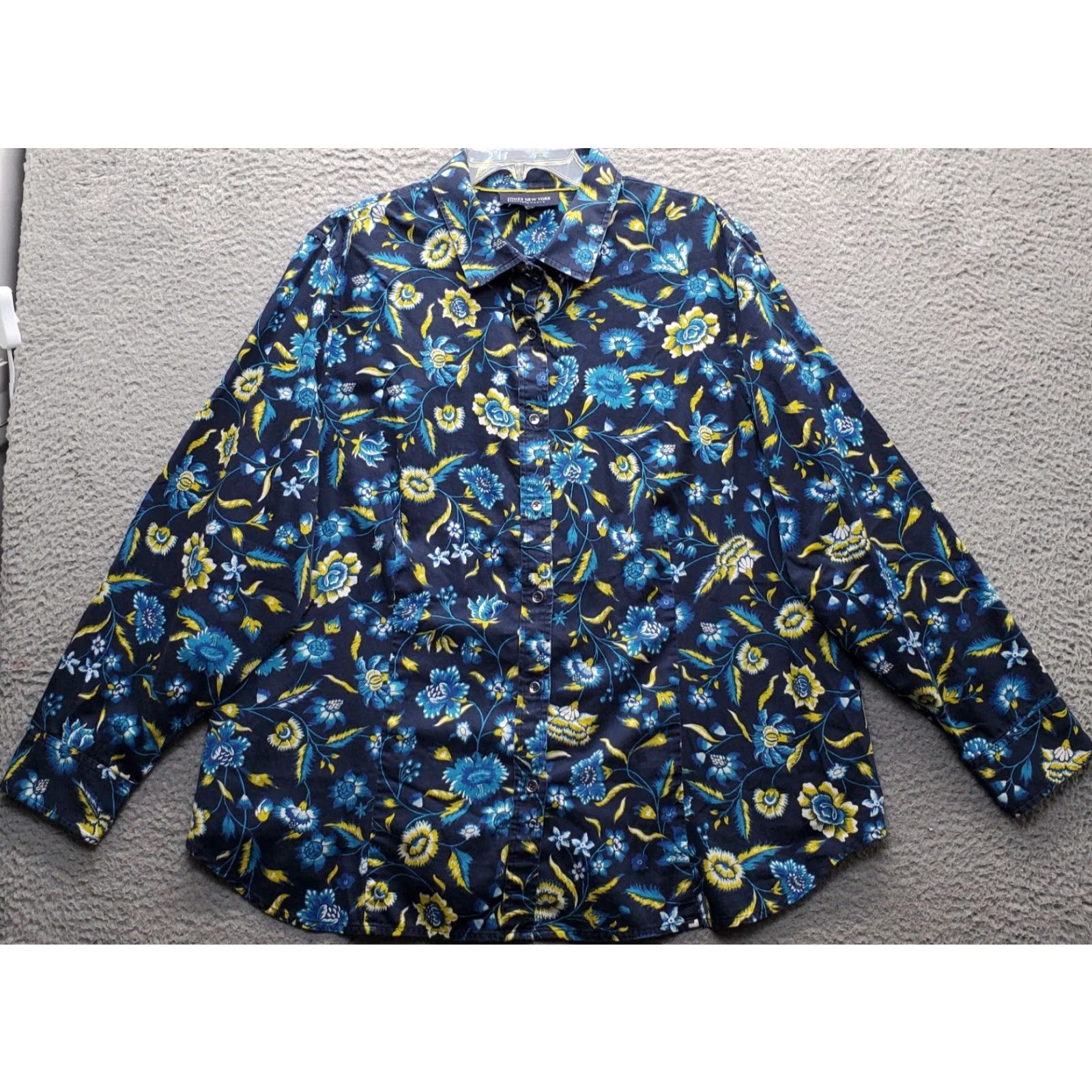 Jones New York Jones New York Casual Shirt Womens Multi Floral Long Sleeve Collared Button Up XS? No. Size XL / US 12-14 / IT 48-50 - 2 Thumbnail