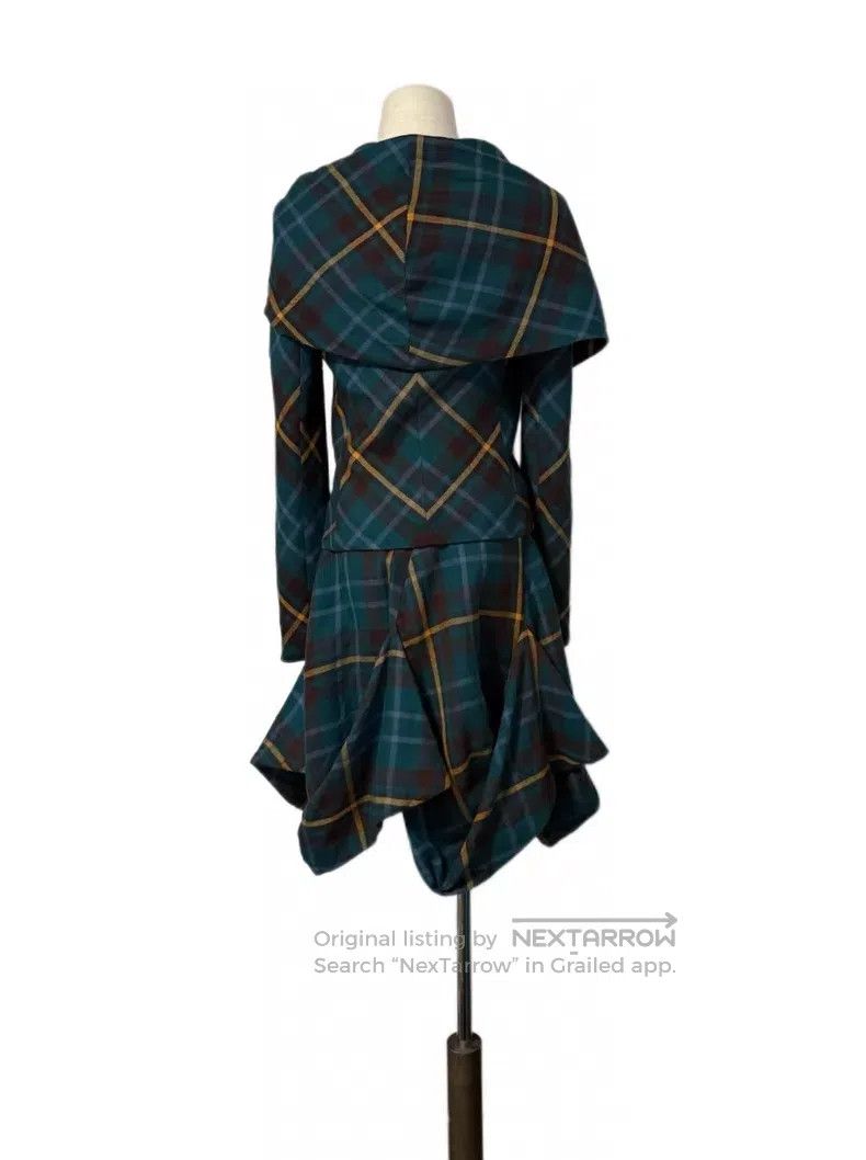 Vivienne Westwood Vivienne Westwood Witch green grid petal skirt suit Size M / US 6-8 / IT 42-44 - 4 Thumbnail