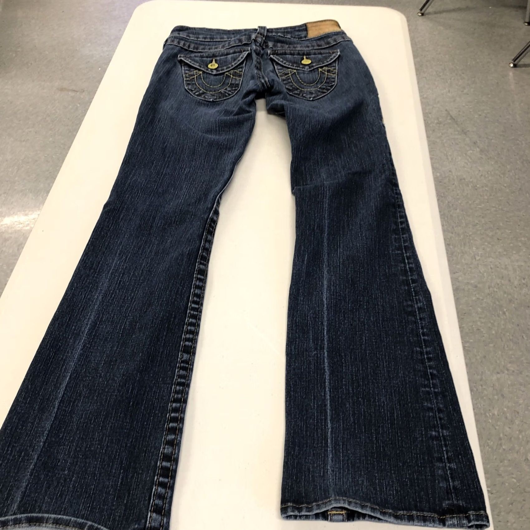 True Religion VINTAGE? No. True Religion Jeans Blue Skinny Flap Pockets 5-Pocket Design Denim Cotton Blend Zip Size 26" / US 2 / IT 38 - 4 Thumbnail
