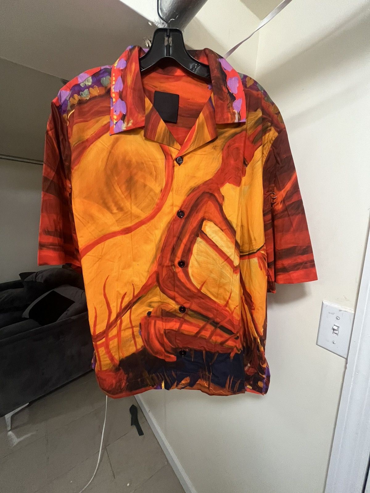 Givenchy Givenchy Devil Print Shirt Sz 41 Size US L / EU 52-54 / 3 - 1 Thumbnail