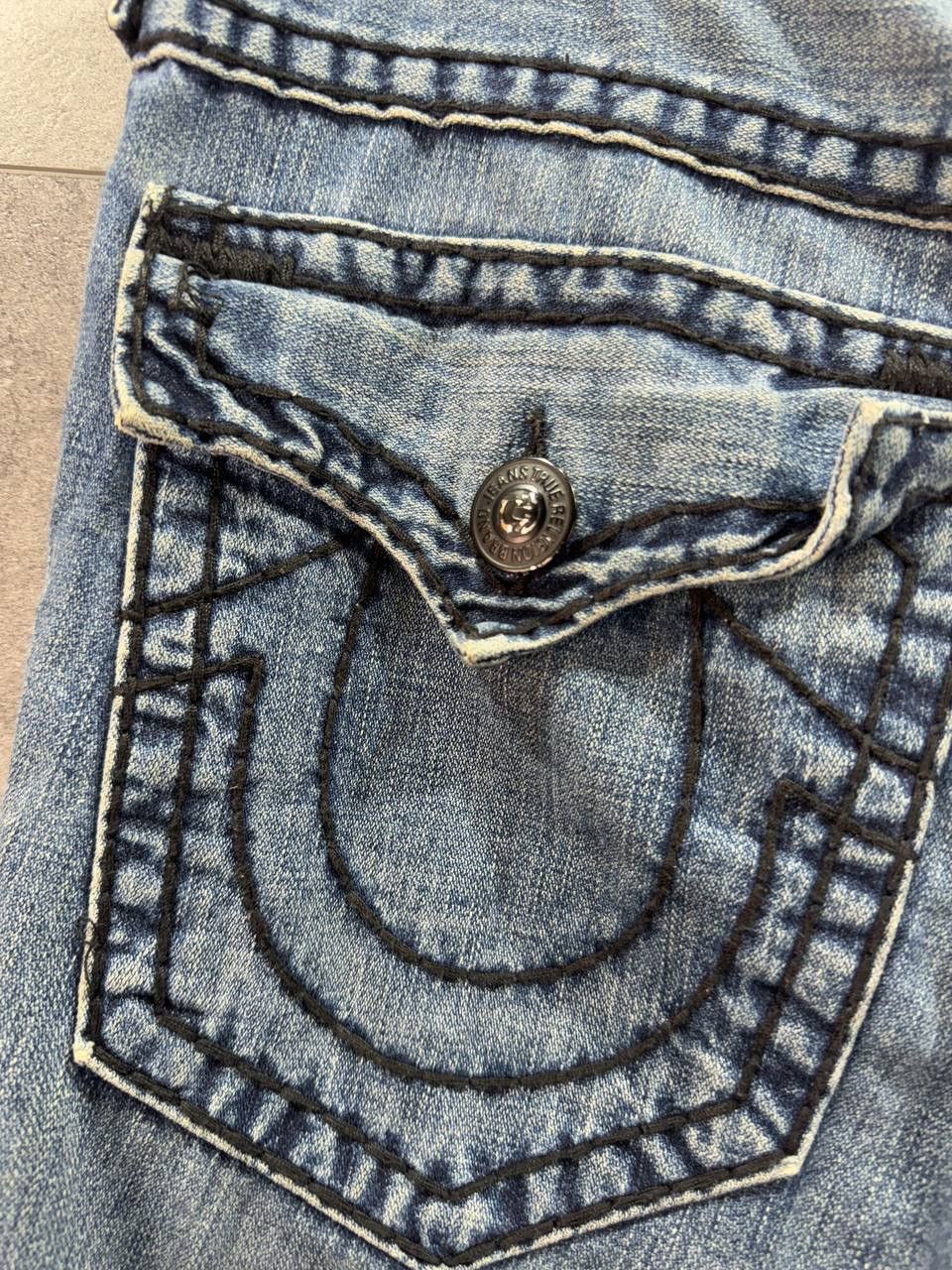 True Religion True Religion Vintage Blue Jeans Denim Black Stitching Size US 34 / EU 50 - 10 Thumbnail