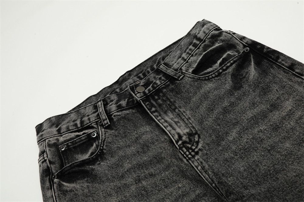 Japanese Brand × Jean Heavy washed distressed men's punk retro straight jeans Size US 32 / EU 48 - 3 Thumbnail