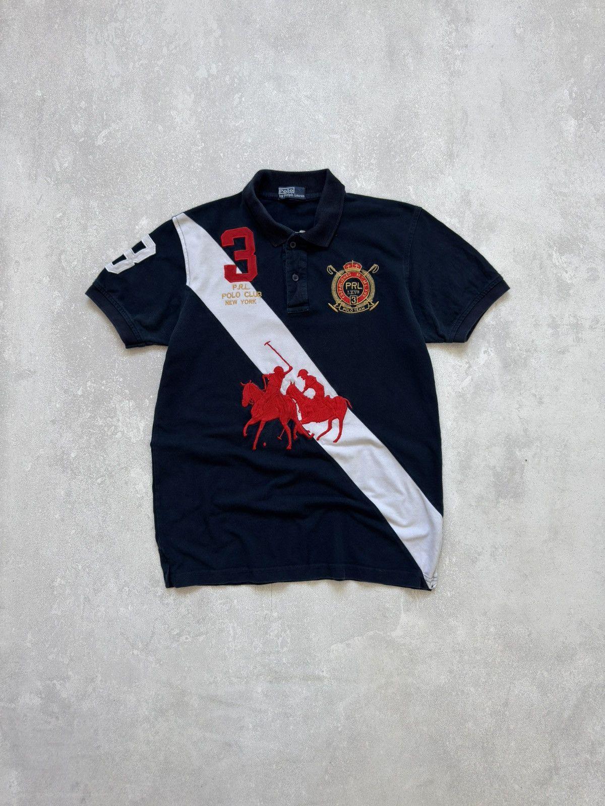 Polo Ralph Lauren Vintage Polo Ralph Lauren New York Big Logo Rugby Polo Shirt Size US L / EU 52-54 / 3 - 1 Thumbnail