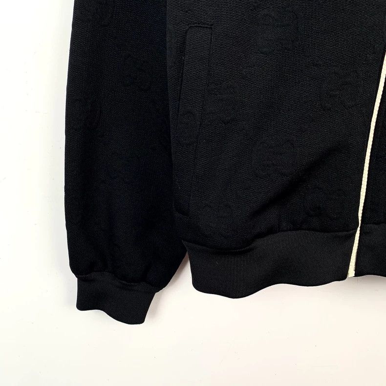 Gucci Gucci Black GG jacquard dark pattern full-print knitted hoo Size US M / EU 48-50 / 2 - 4 Thumbnail