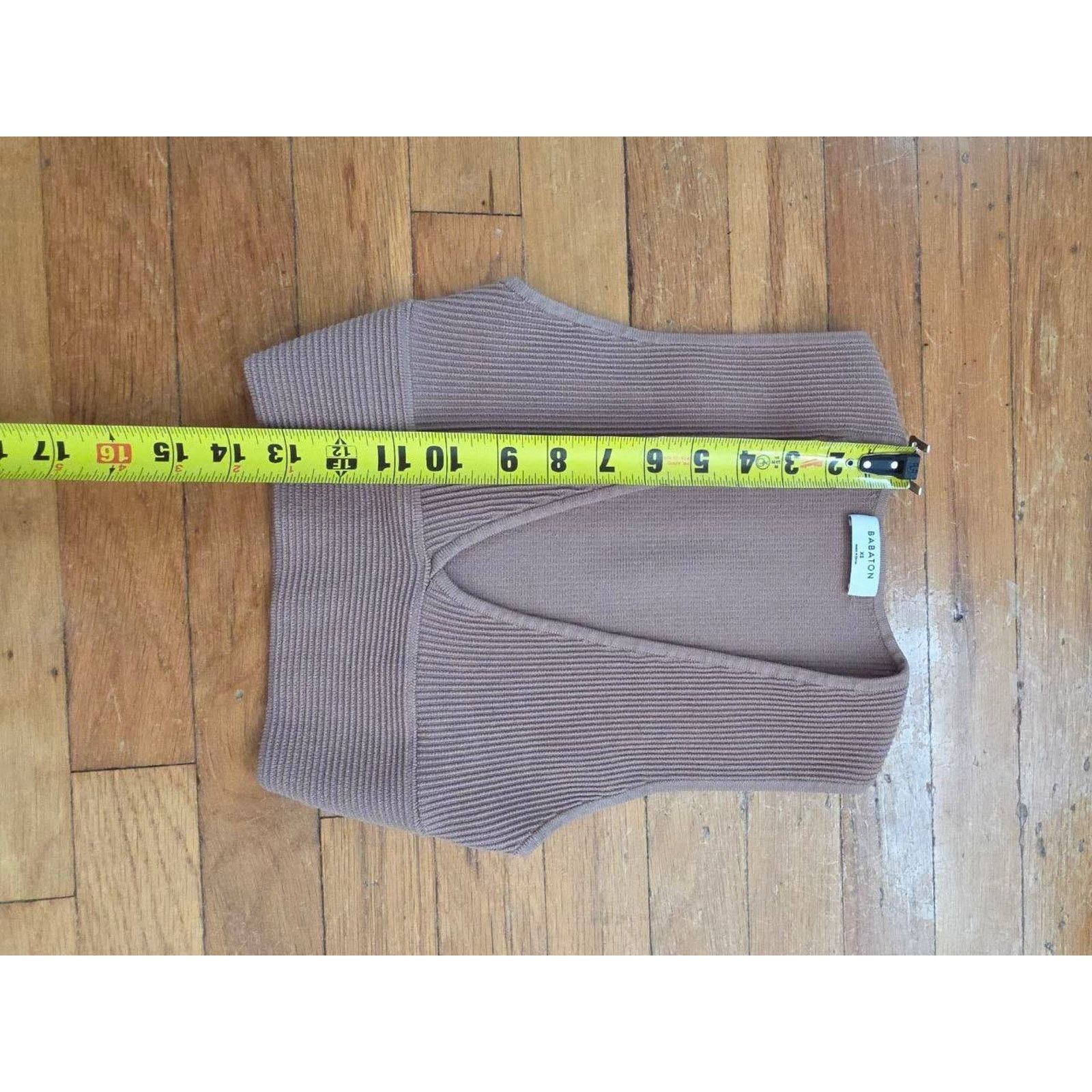 Aritzia Aritzia Babaton Carlotta Deep V Neck Cropped Y2K A001665 Size XS / US 0-2 / IT 36-38 - 2 Thumbnail