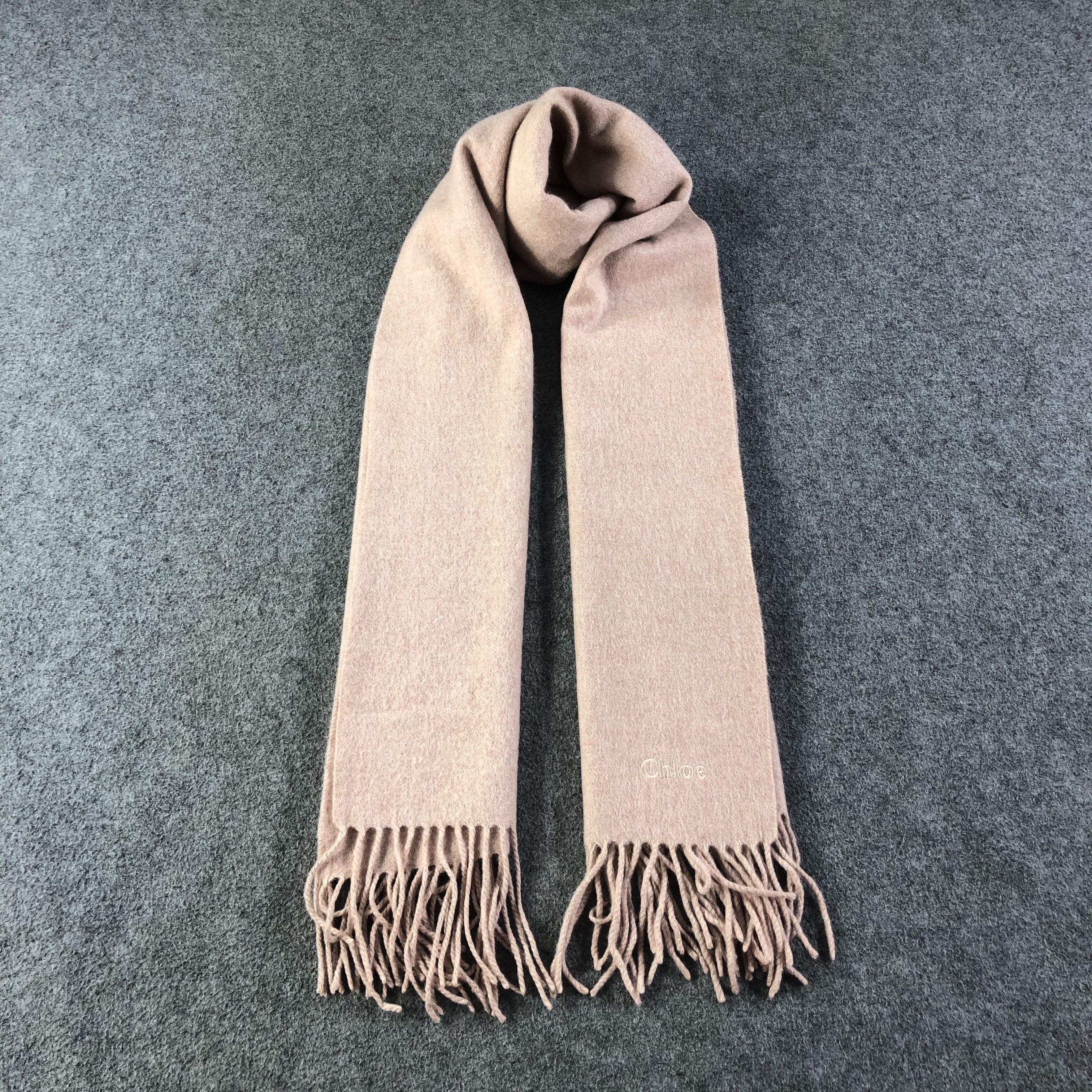 Vintage Chloe Cashmere Scarf Muffler V1138 Size ONE SIZE - 1 Thumbnail