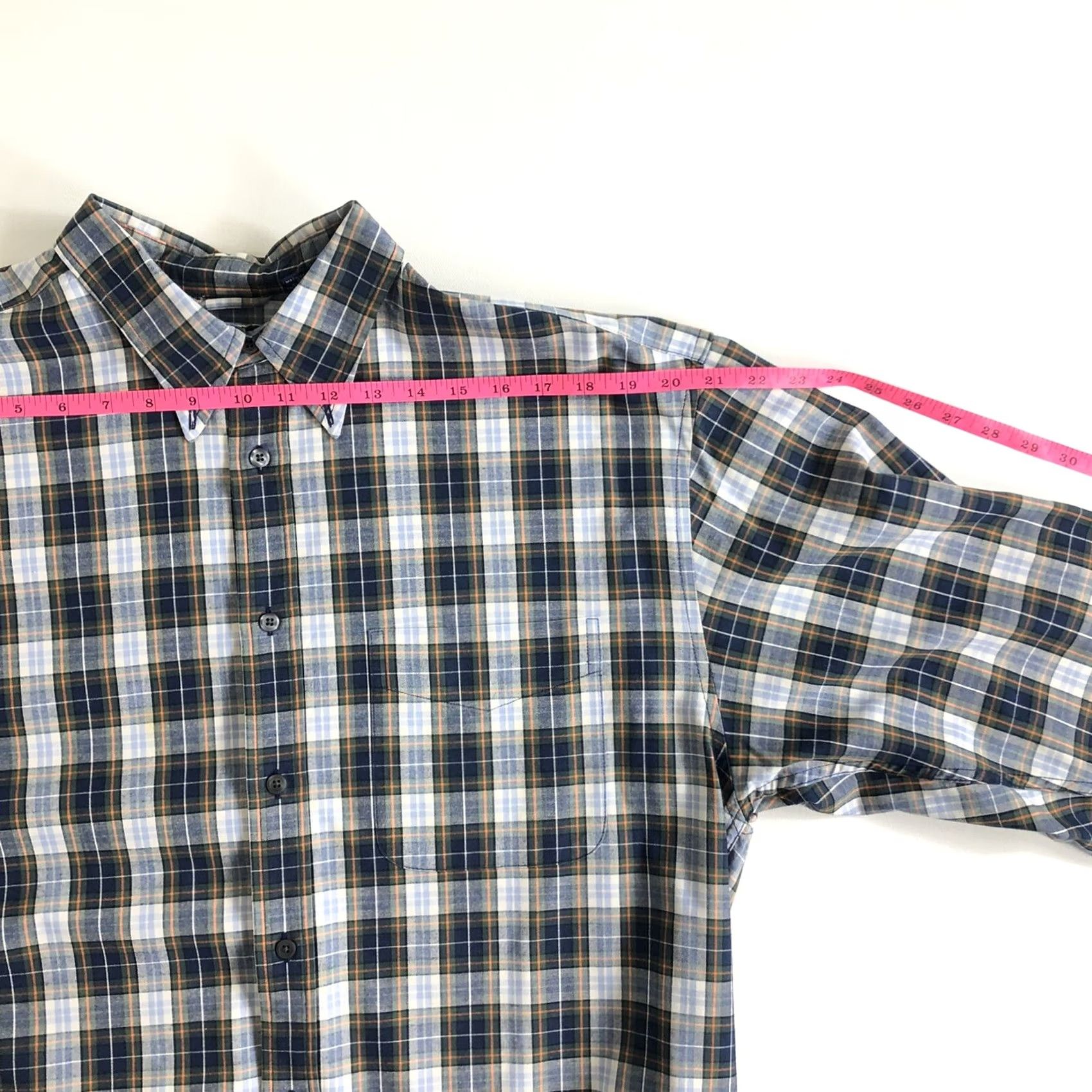 Gap Gap Mens Plaid Long Sleeve Shirt Large Blue Size US L / EU 52-54 / 3 - 4 Thumbnail