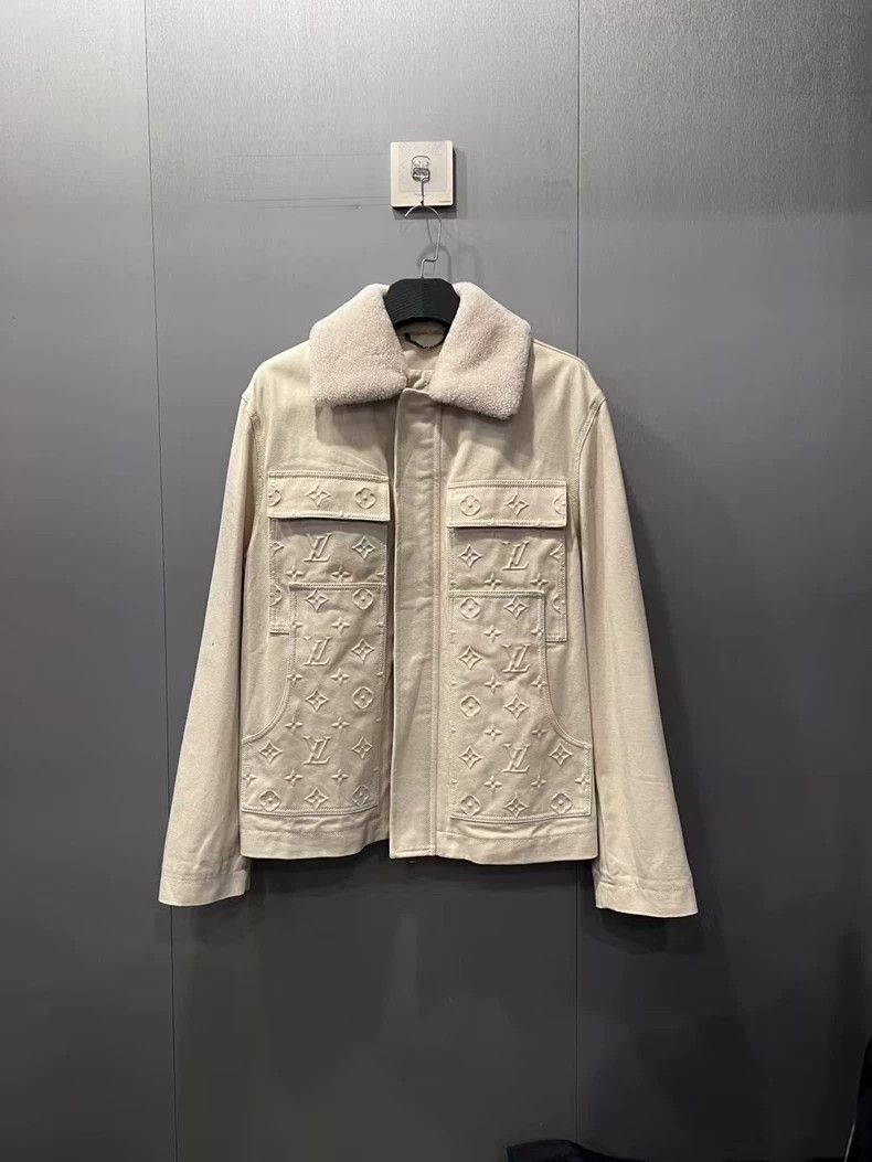 Louis Vuitton Louis Vuitton Log Embossed Denim Jacket Size US M / EU 48-50 / 2 - 1 Thumbnail