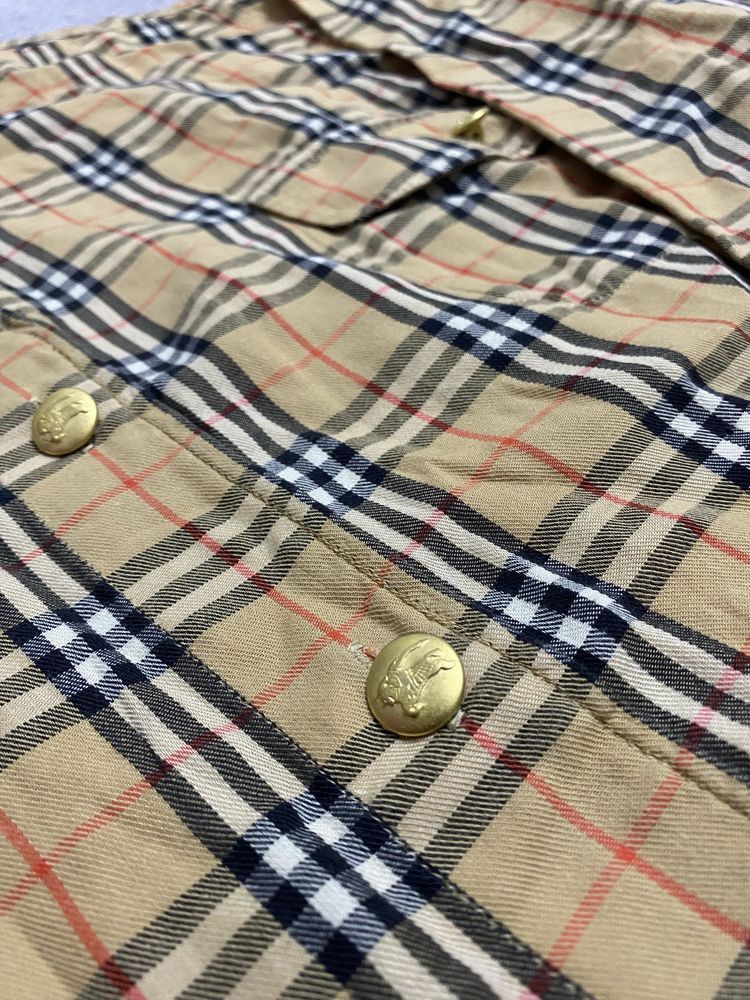 Burberry Burberry Vitnage Gold Button Overshirt Size M / US 6-8 / IT 42-44 - 5 Thumbnail