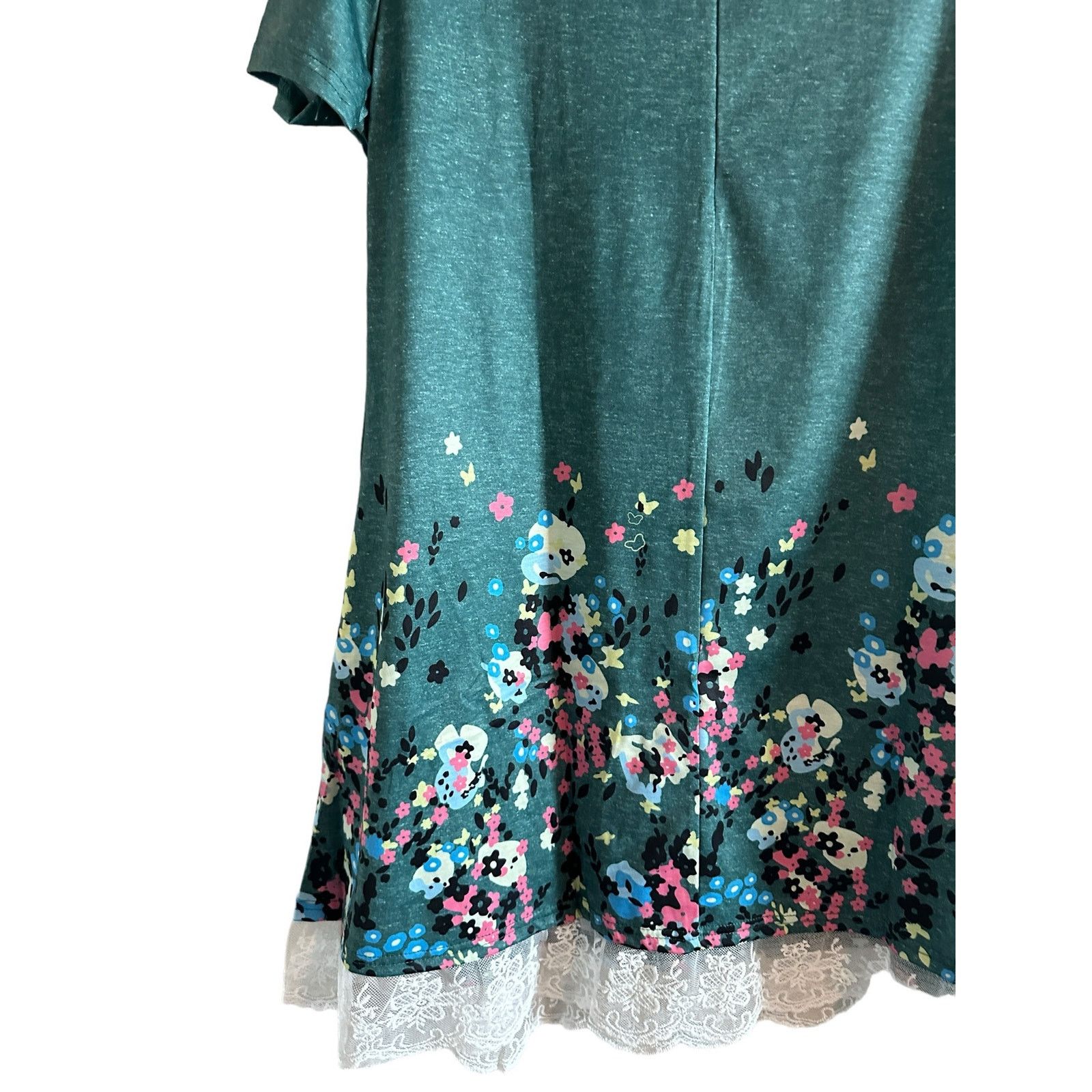 Other Short Sleeve Lace Tunic Swing T Shirt Dress with Pockets -L Size L / US 10 / IT 46 - 12 Thumbnail