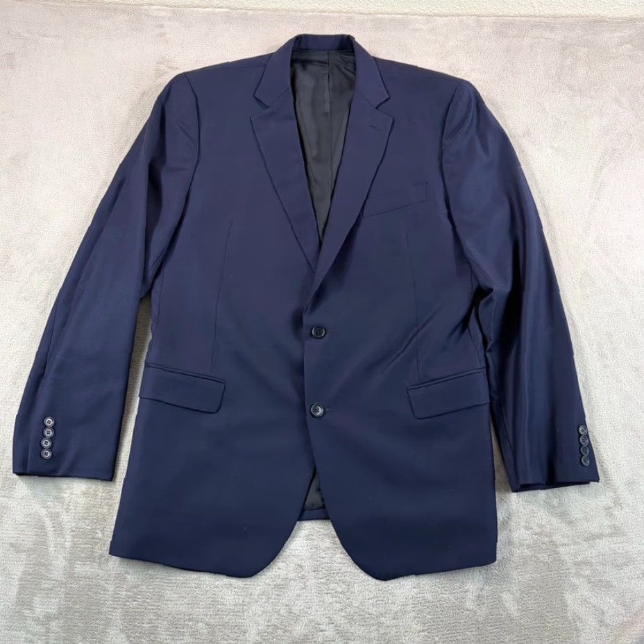 Brooks Brothers VINTAGE Brooks Brothers Suit Men 46L Navy Wool 2 Piece Navy Wool Pants 34x30.5 USA Mens 46 Regular Formal Business Size 46R - 6 Thumbnail