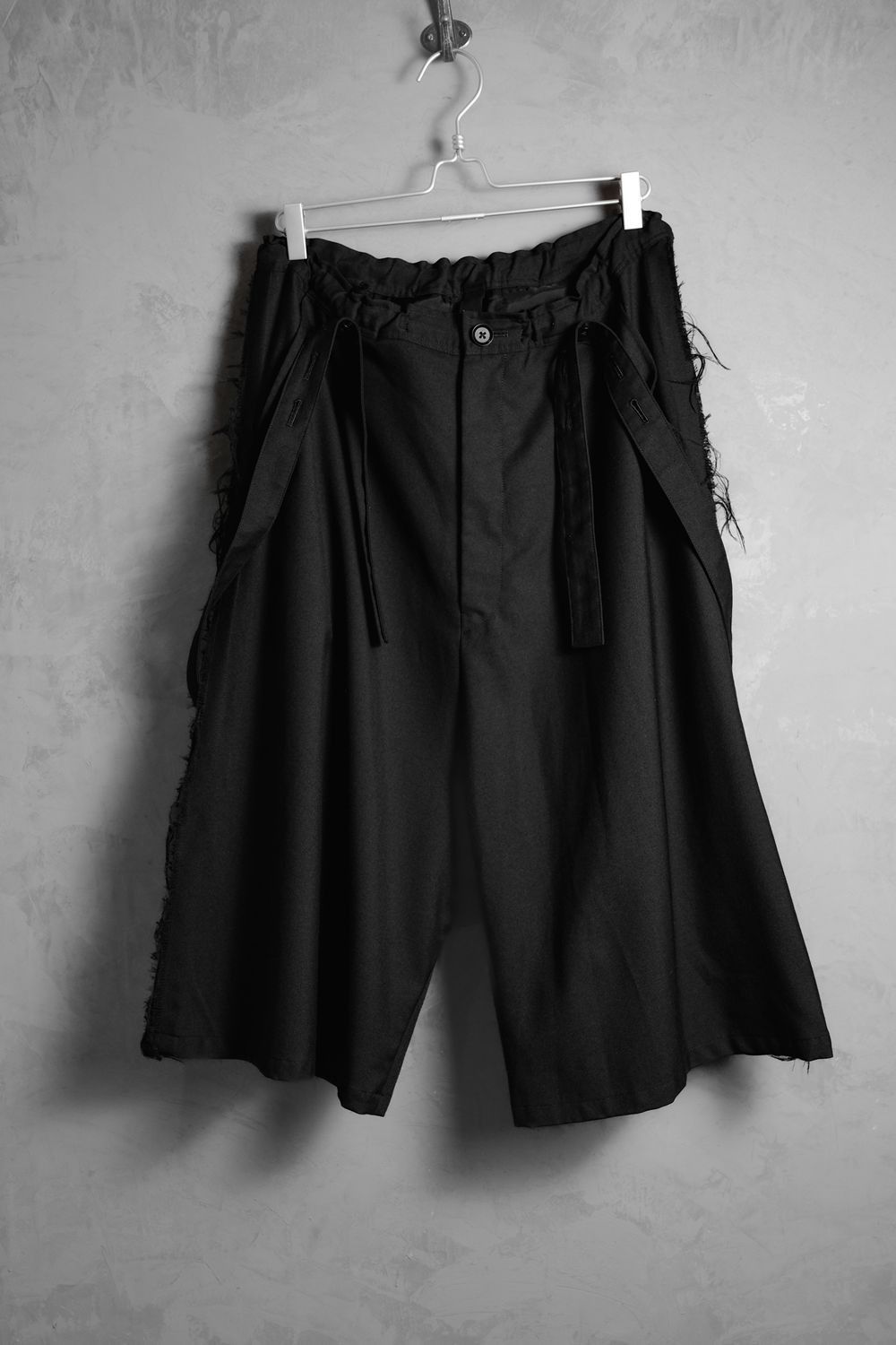 Ground Y GROUND Y Yohji Yamamoto Gabardine Suspender Cropped Pants