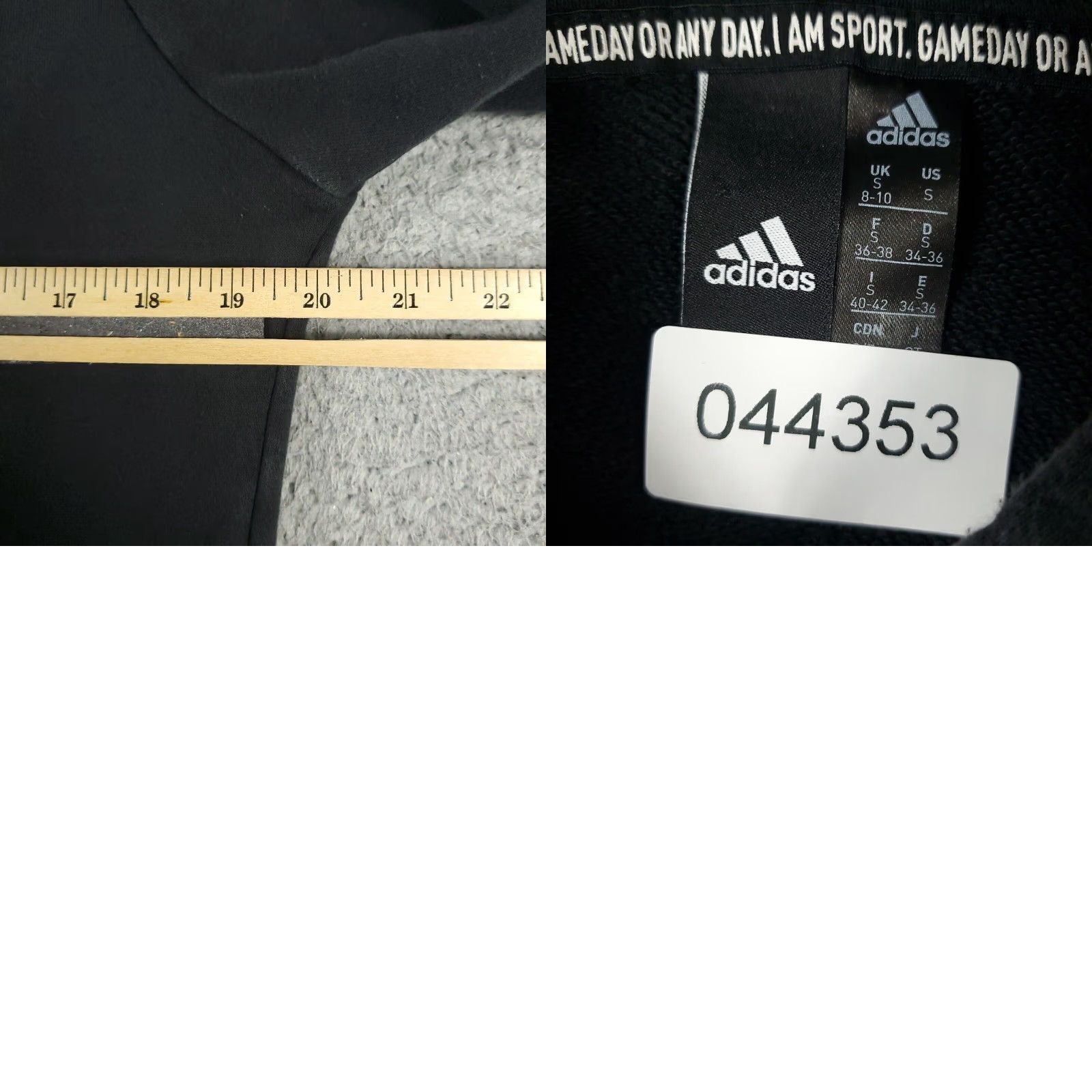 Adidas Womens Adidas Small Black Full Zip Up Hoodie Sweatshirt Ladies Size S / US 4 / IT 40 - 8 Thumbnail
